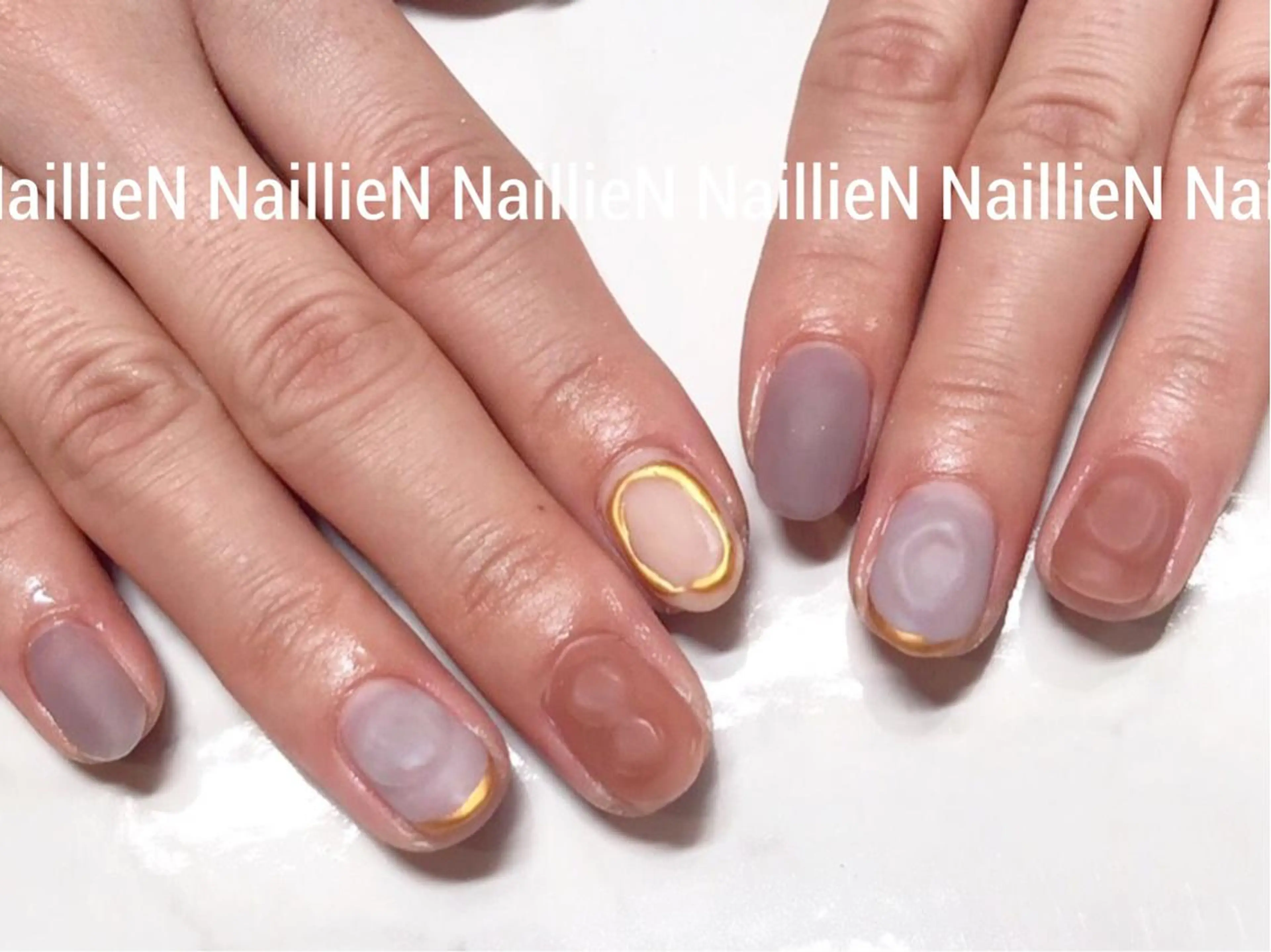 ネイル マットネイル ニュアンスネイル Nail lieNのネイルデザイン