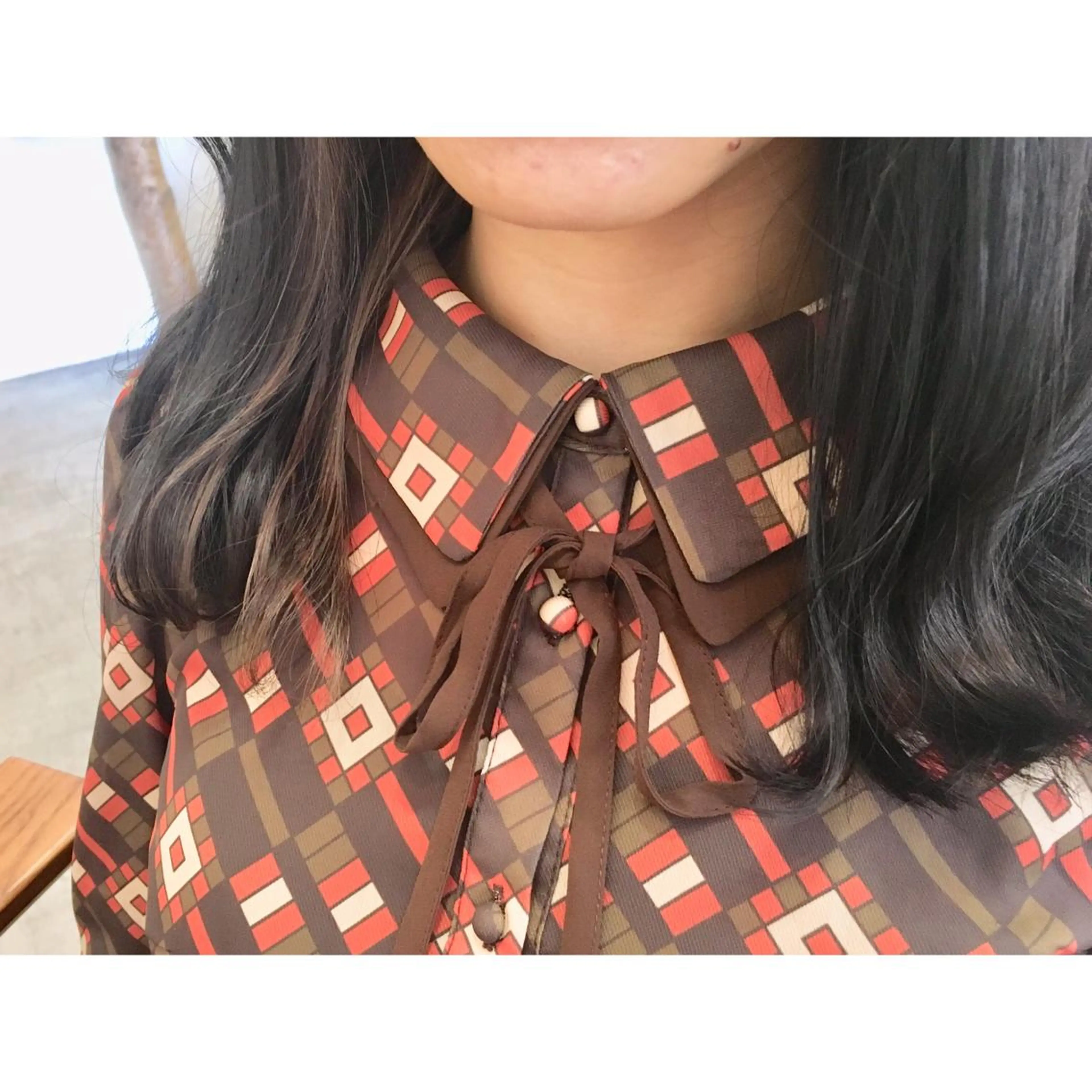 セミロング カラー カット ヘアカラー fio マナミのヘアスタイル