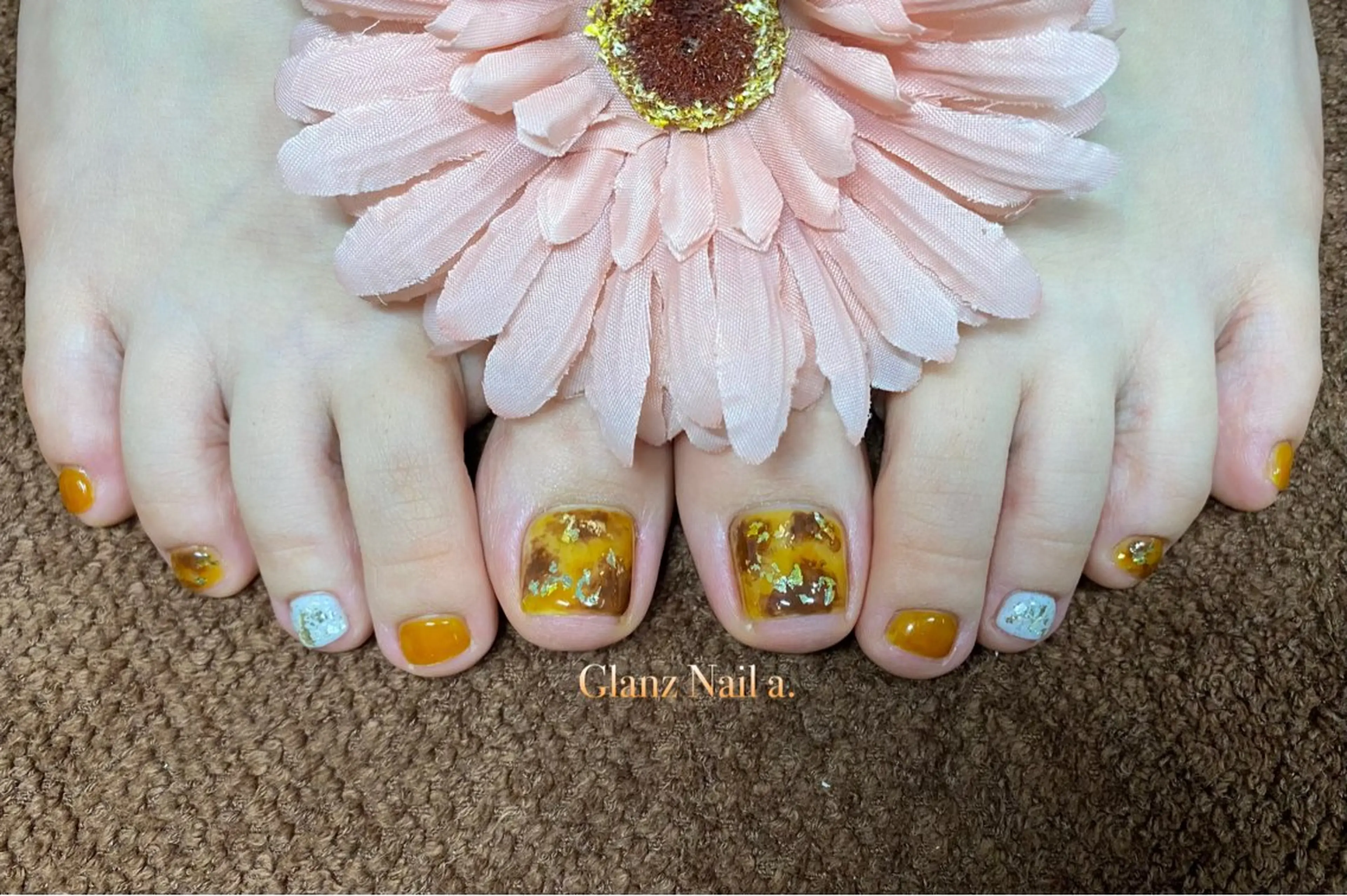 ネイル べっ甲ネイル Glanz  Nail aのネイルデザイン