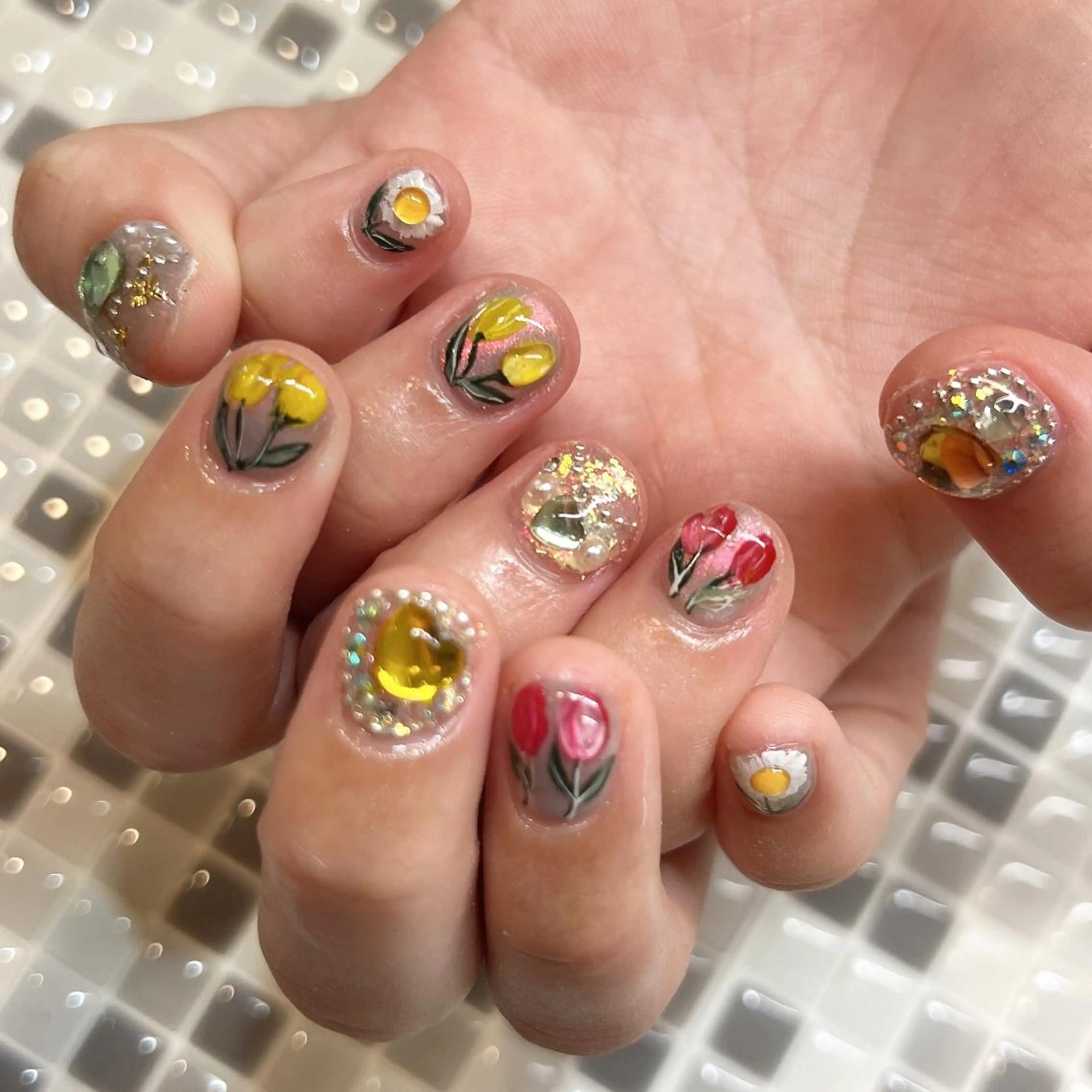 ネイル 春ネイル nailist yuiのネイルデザイン