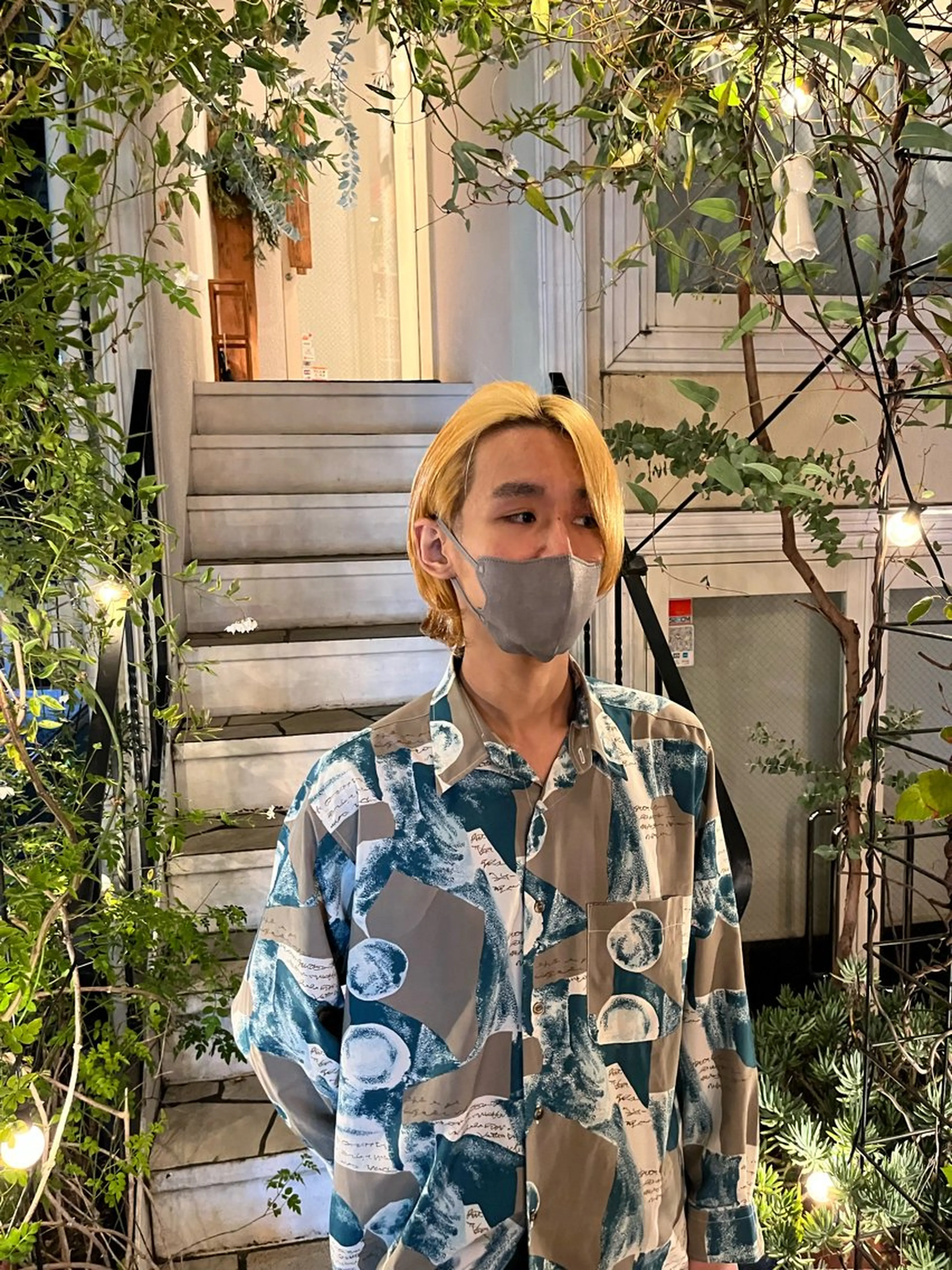 メンズ メンズブリーチ ヘアカラー COME HAIR カイのヘアスタイル