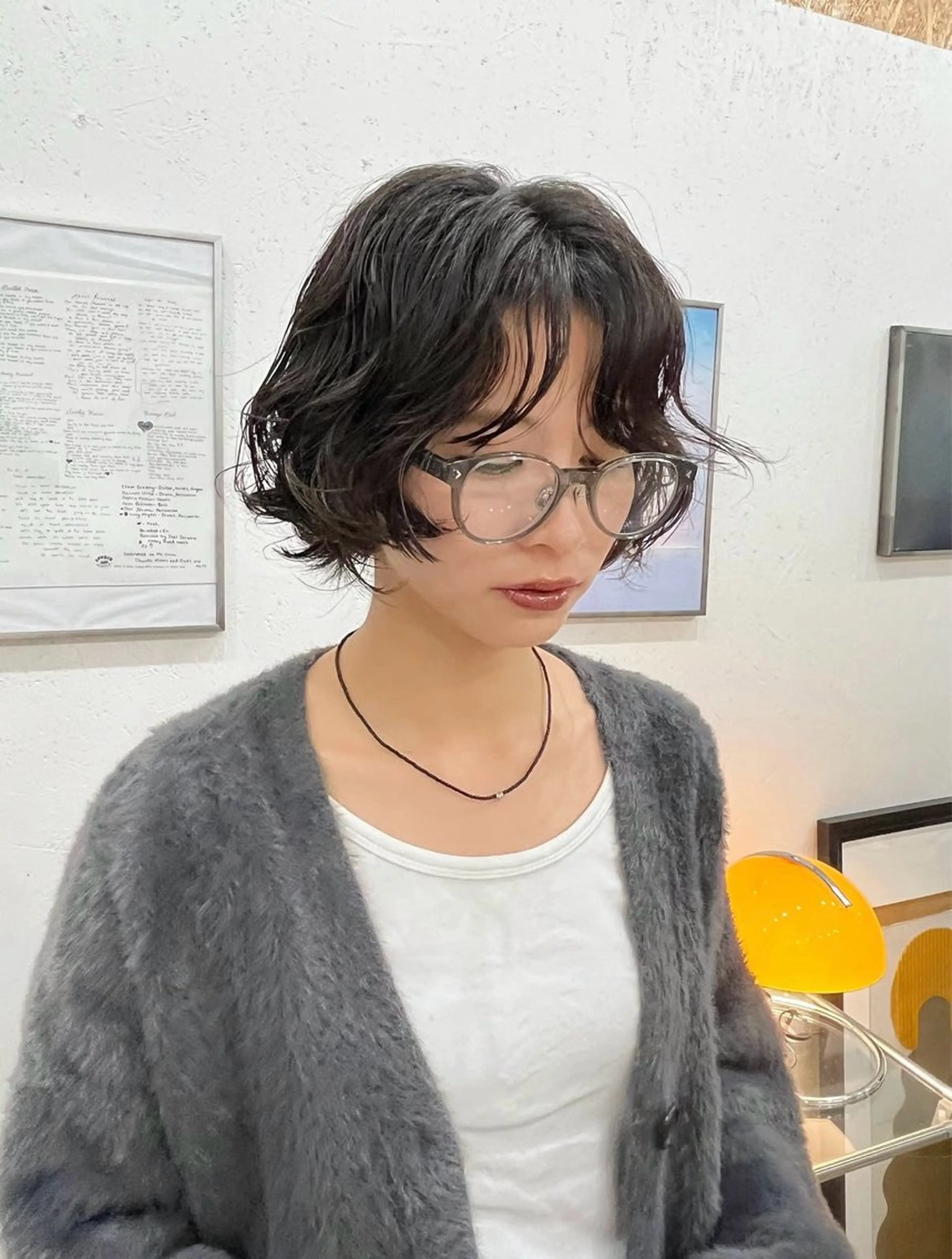 ショート casi所属・ボブパーマ🥣KON コンナツミのヘアスタイル