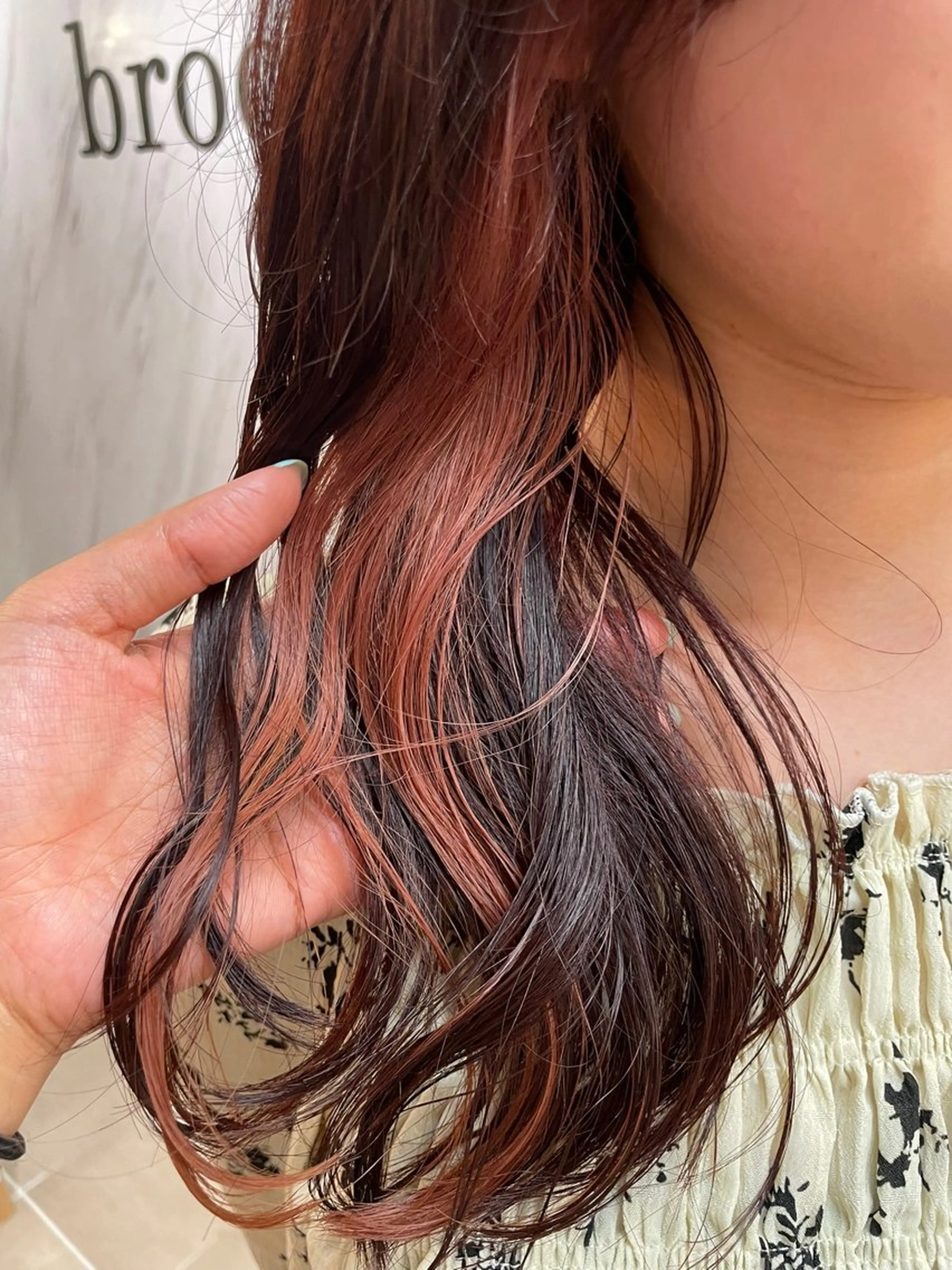 ロング ヘアカラー トリートメント HAZEL 博多所属・SHIORI/ ベージュカラー/ボブのヘアスタイル