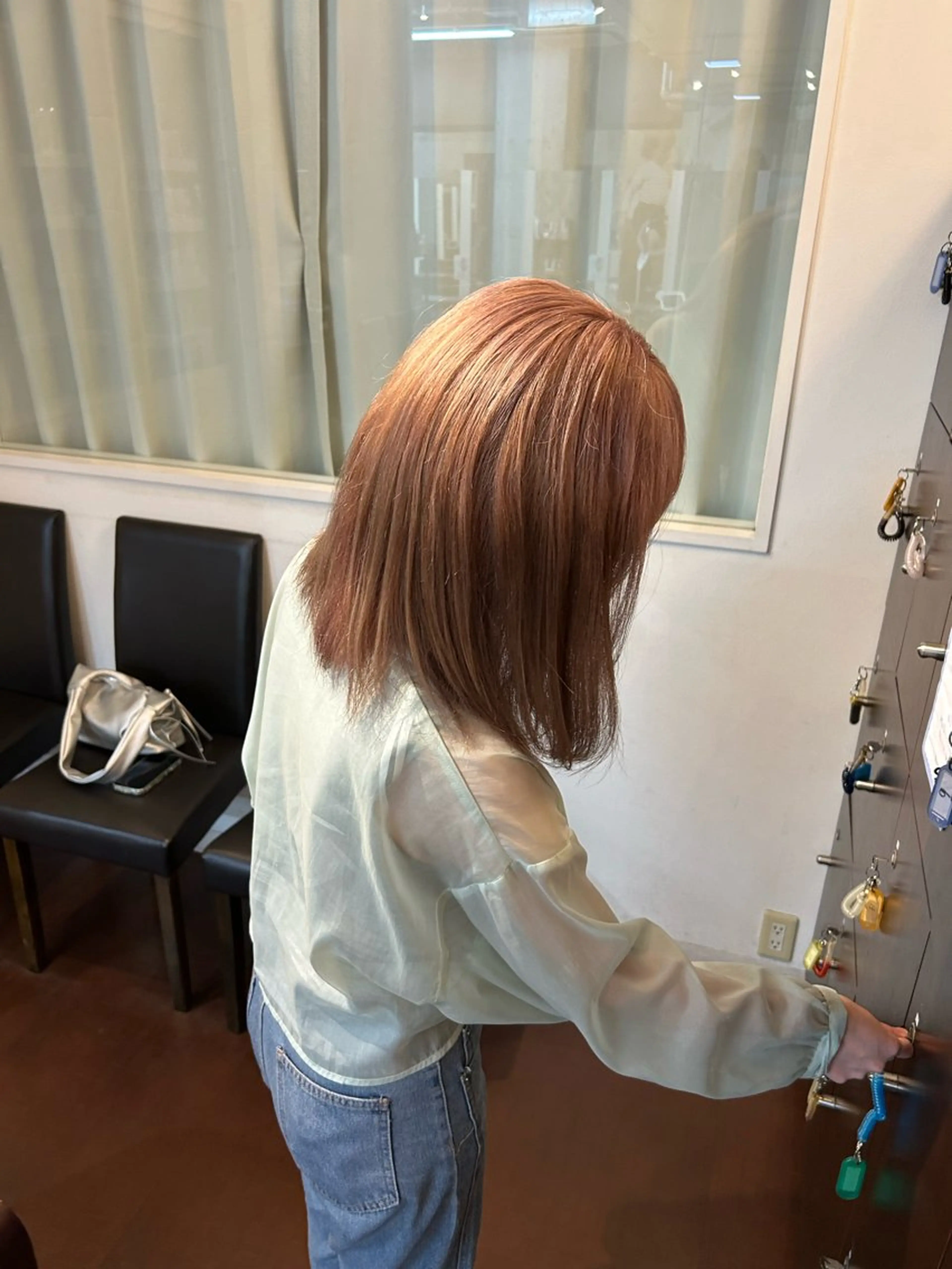 セミロング カラー ヘアカラー 桜井晶/ Blossom大山店のヘアスタイル