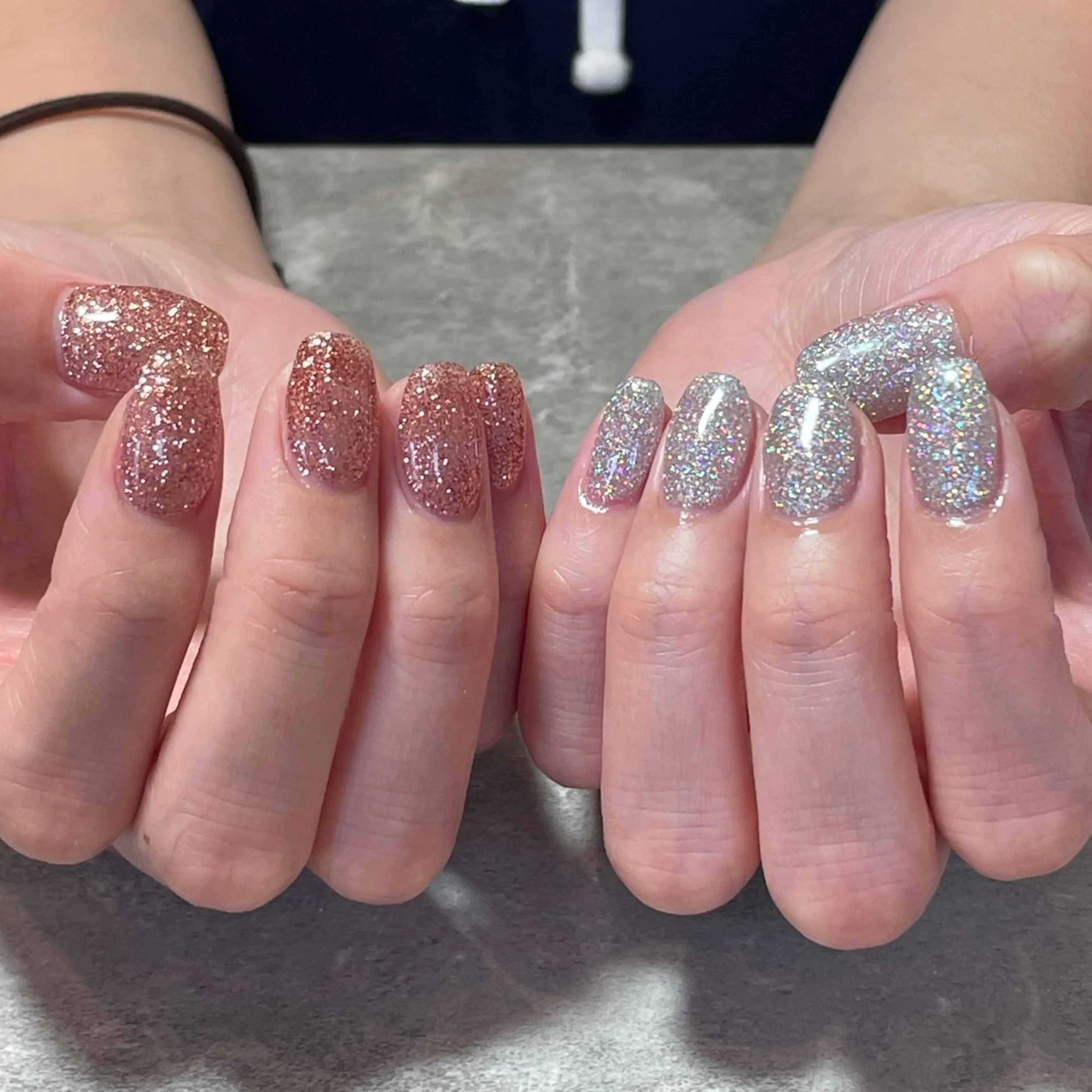 ネイル ジェルネイル キラキラネイル ワンカラーネイル ハンドネイル SunBrown Mireiのネイルデザイン