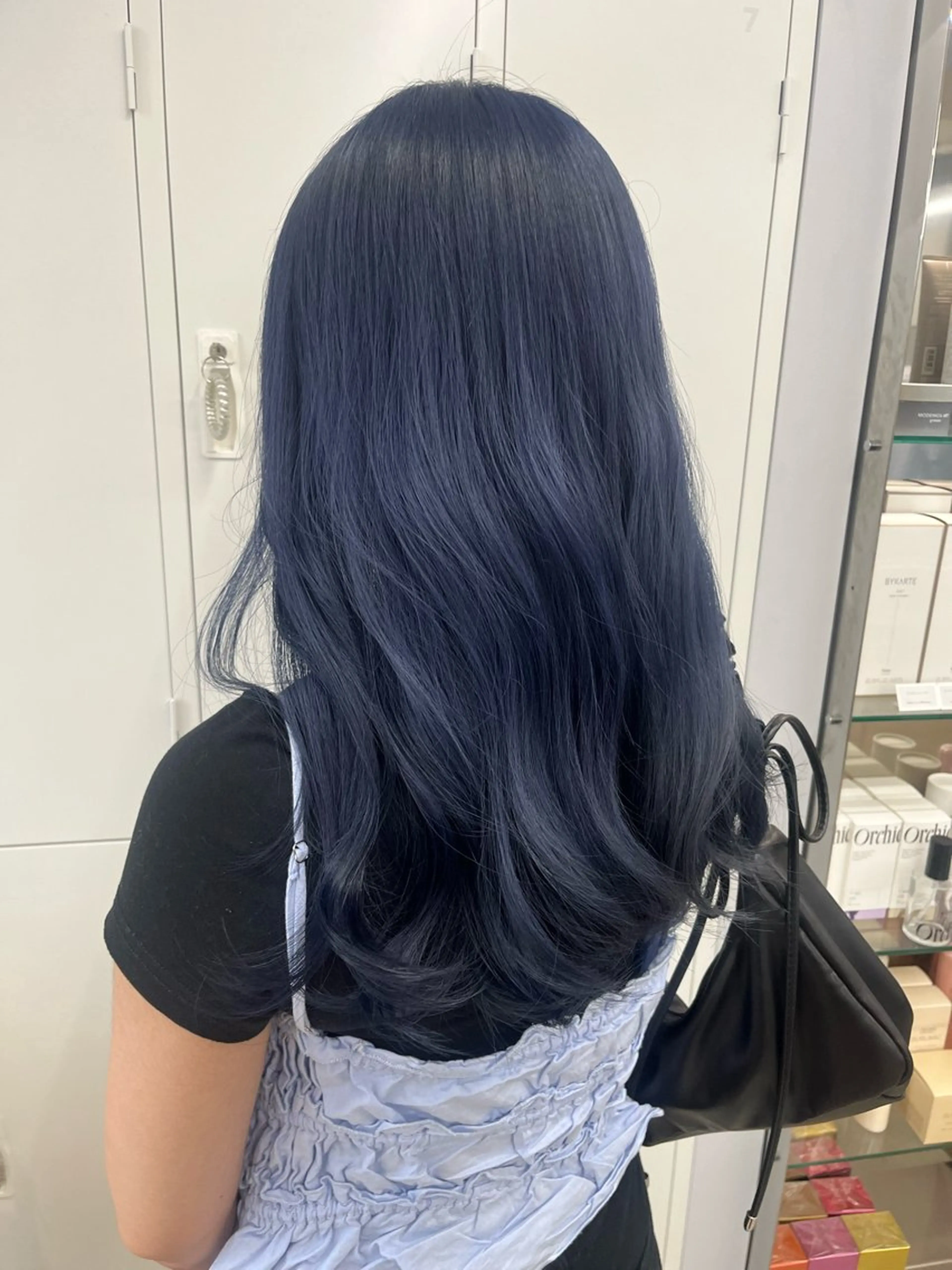 セミロング ヘアカラー 暖色ブリーチ ⭐️honokaのヘアスタイル