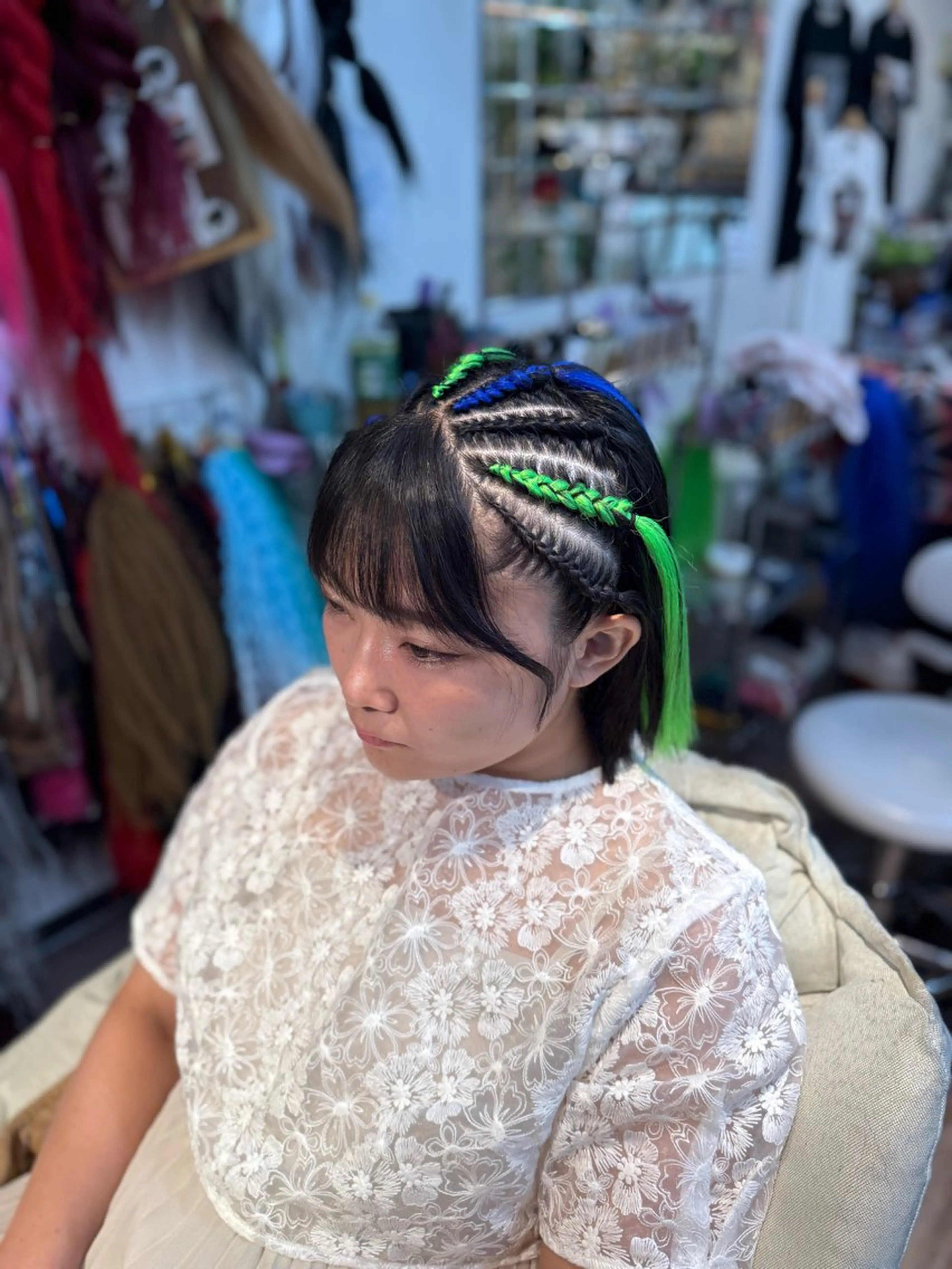 ショート ヘアアレンジ エクステ scamp⭐️ さくらのヘアスタイル