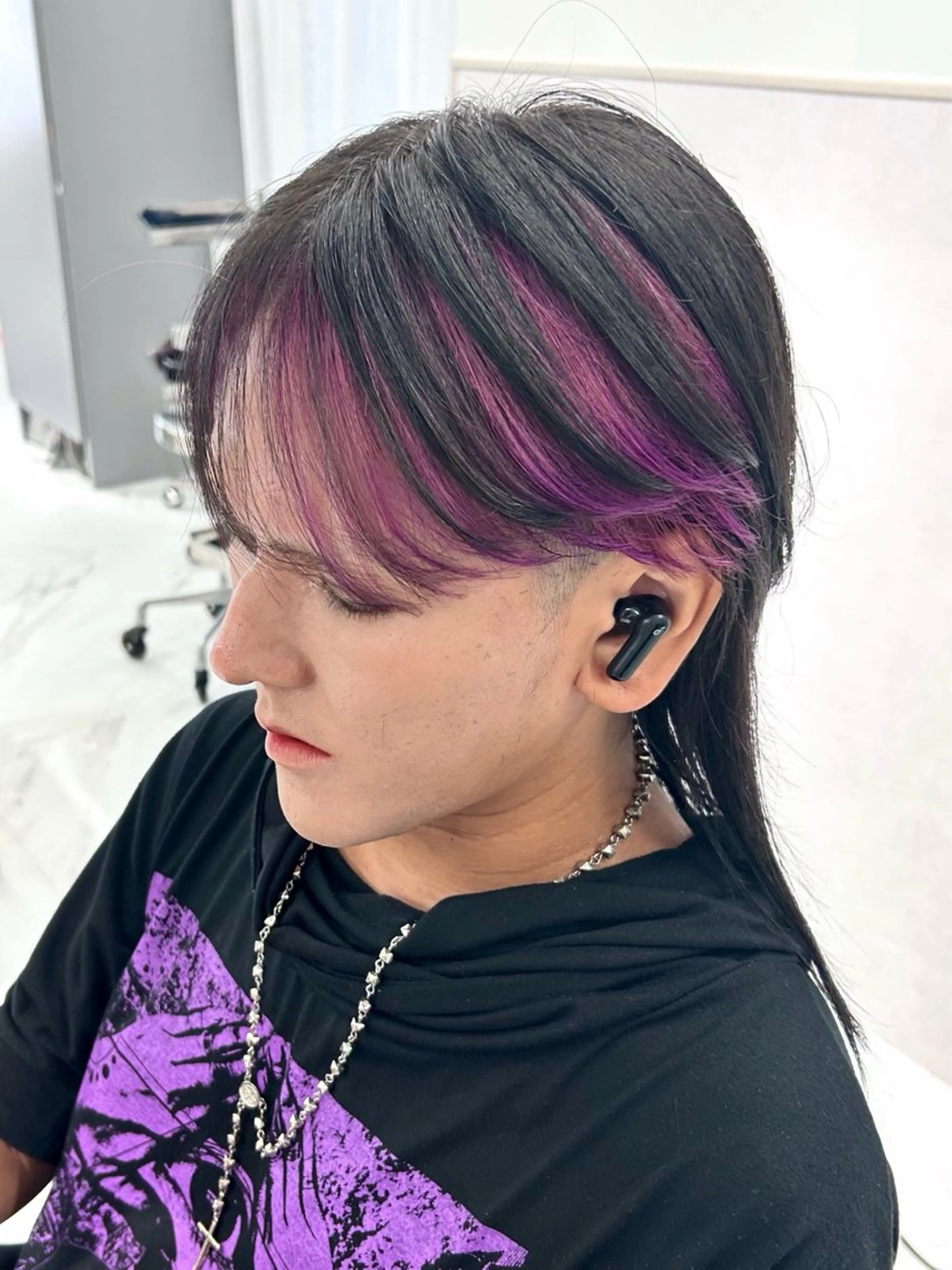 カラー メンズ ラベンダーカラー カット ヘアカラー トリートメント shizuna/平尾 /カラー/髪質改善のヘアスタイル