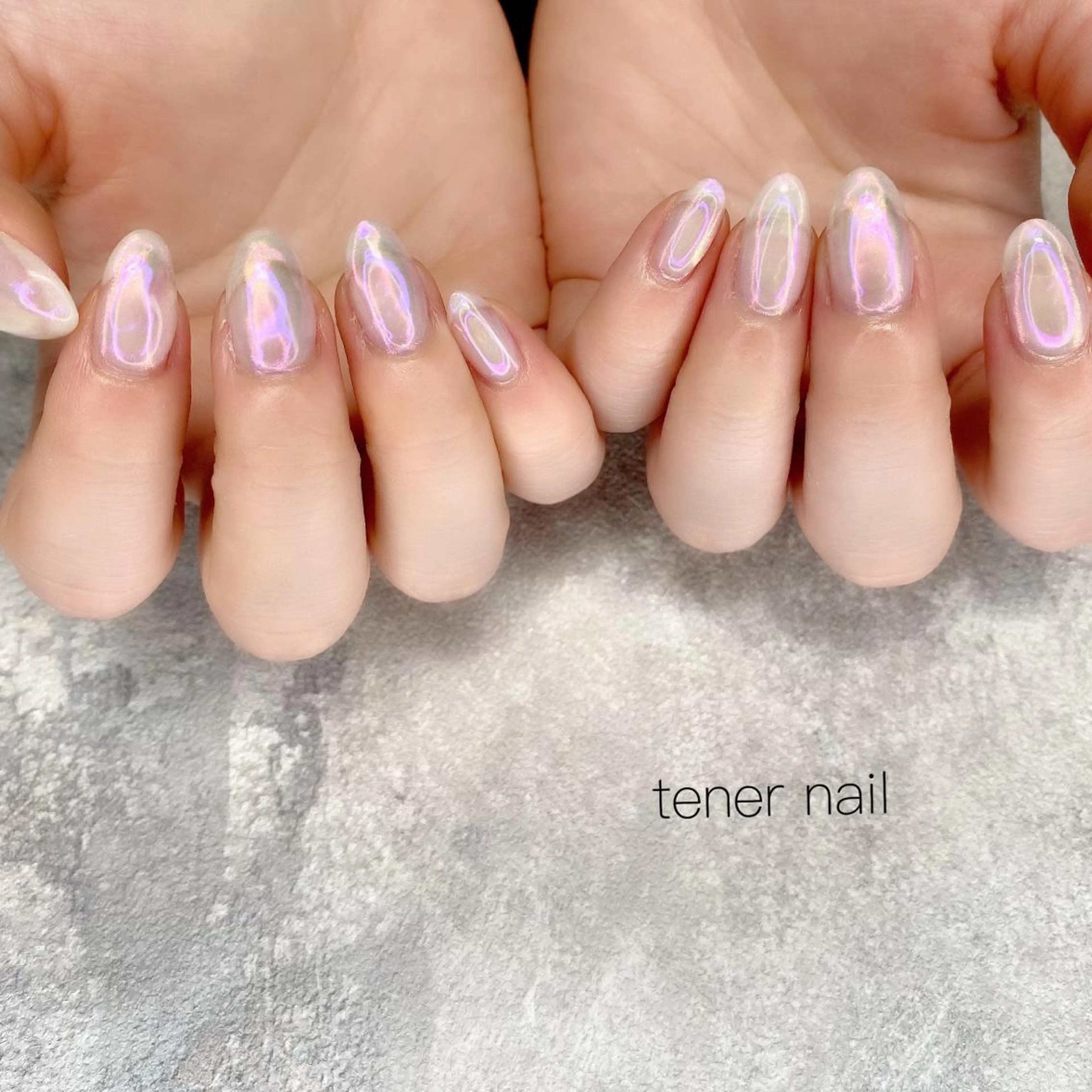 ネイル 氷ネイル・うるうるネイル テネルネイル tener nailのネイルデザイン