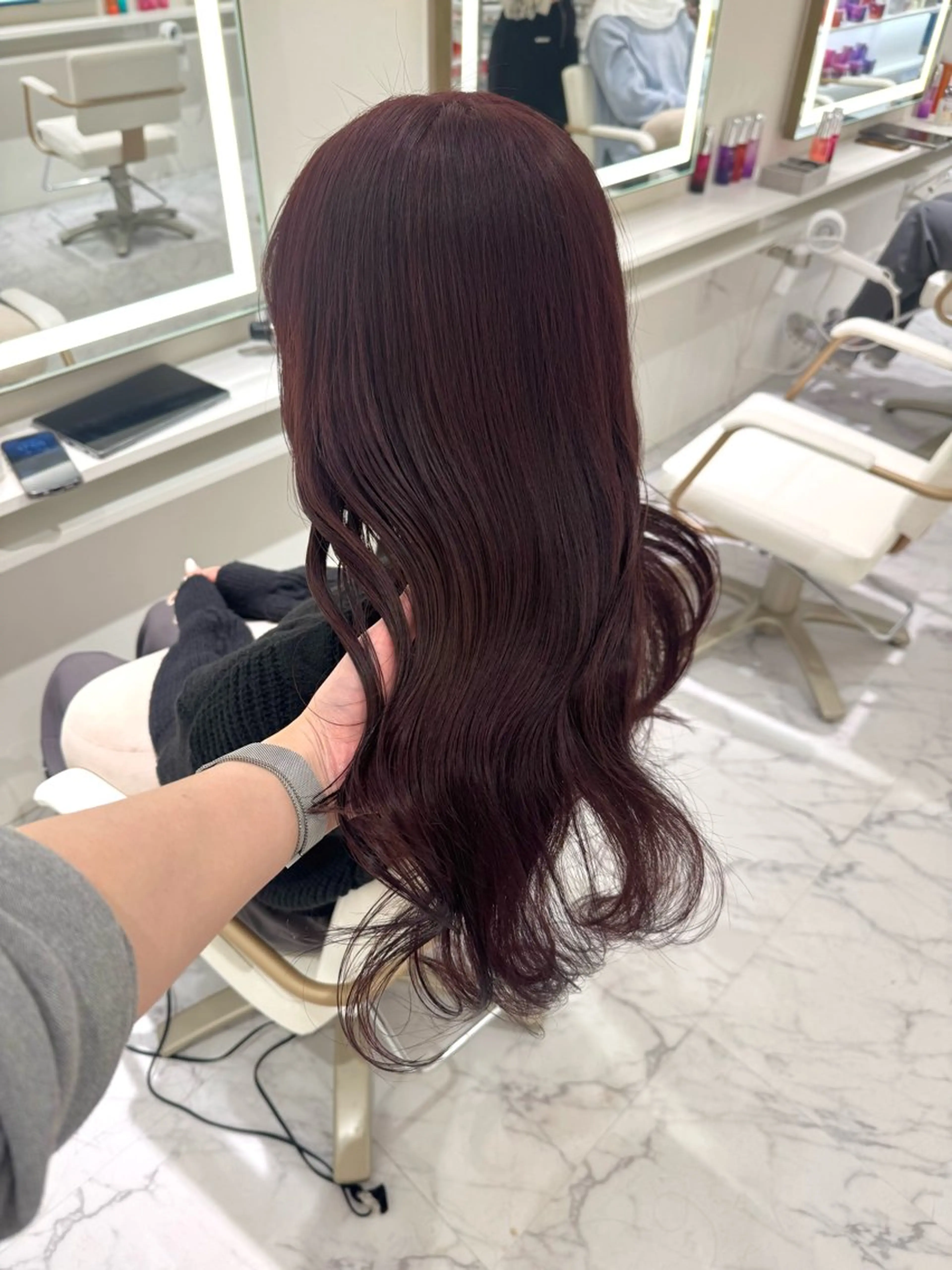 ロング カラー ヘアカラー ParveMix🍀 藤原愛未のヘアスタイル