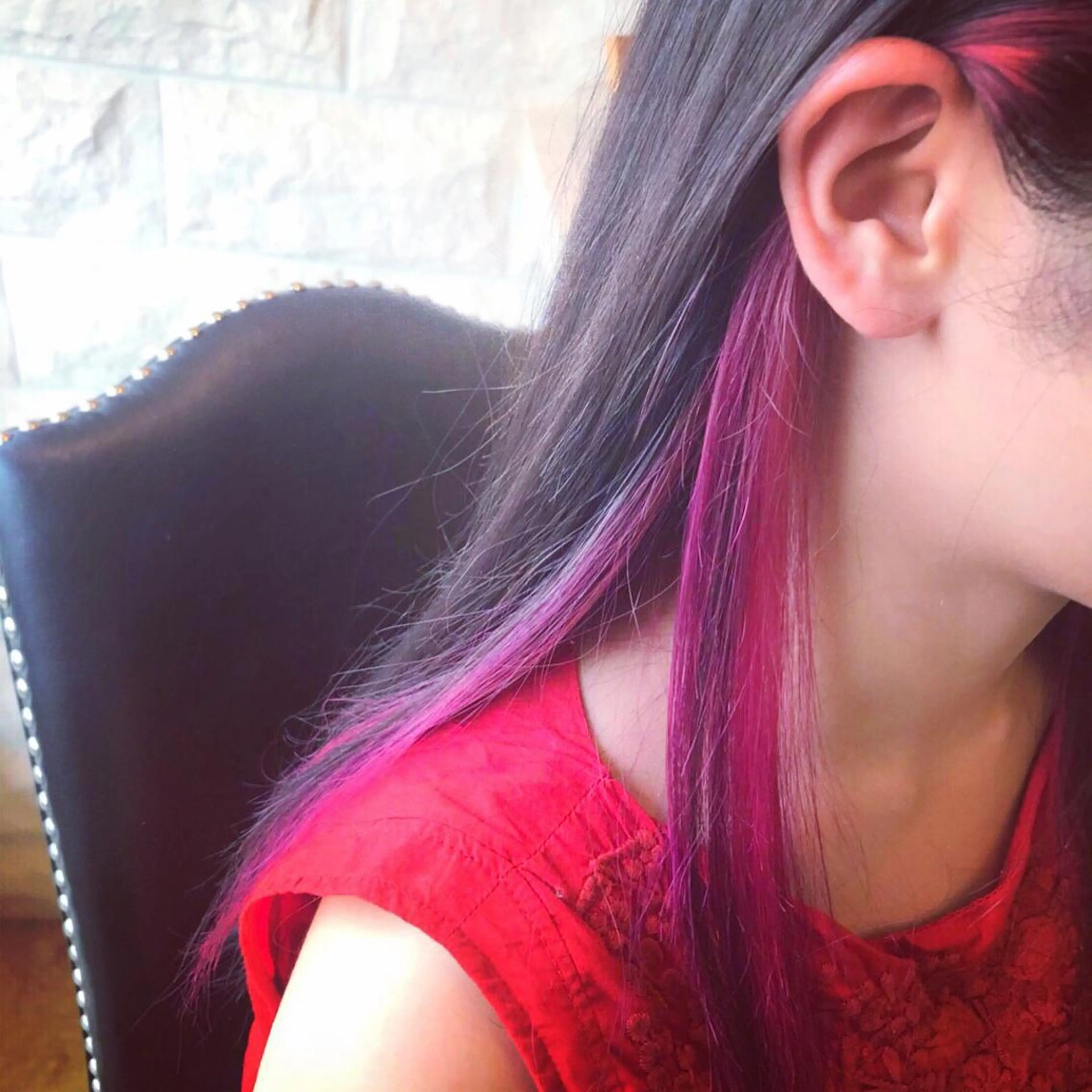 ロング カラー ブリーチ インナーカラー ヘアカラー 土居 正季のヘアスタイル