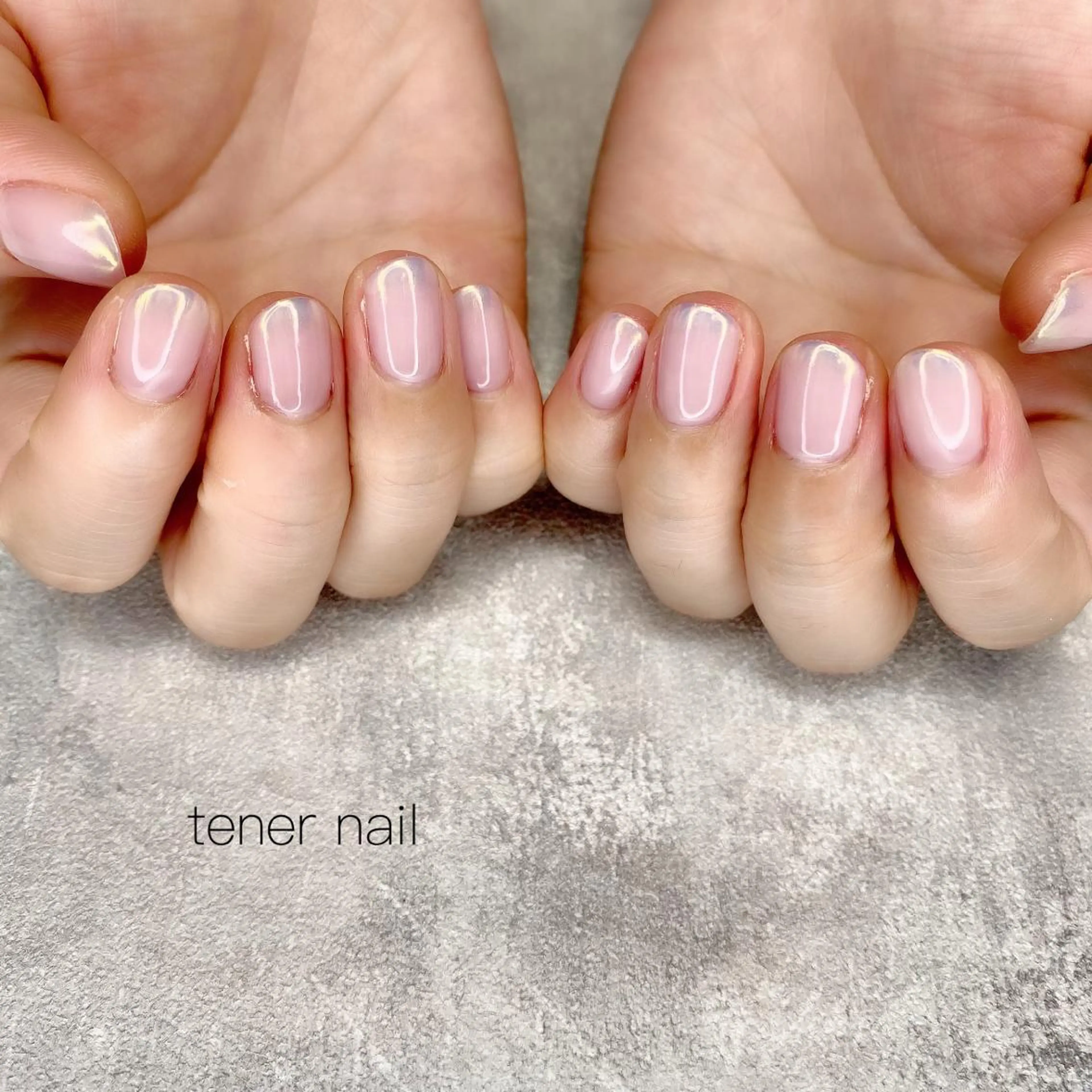 ネイル フレンチネイル ピンク ホワイト 黄色 テネルネイル tener nailのネイルデザイン