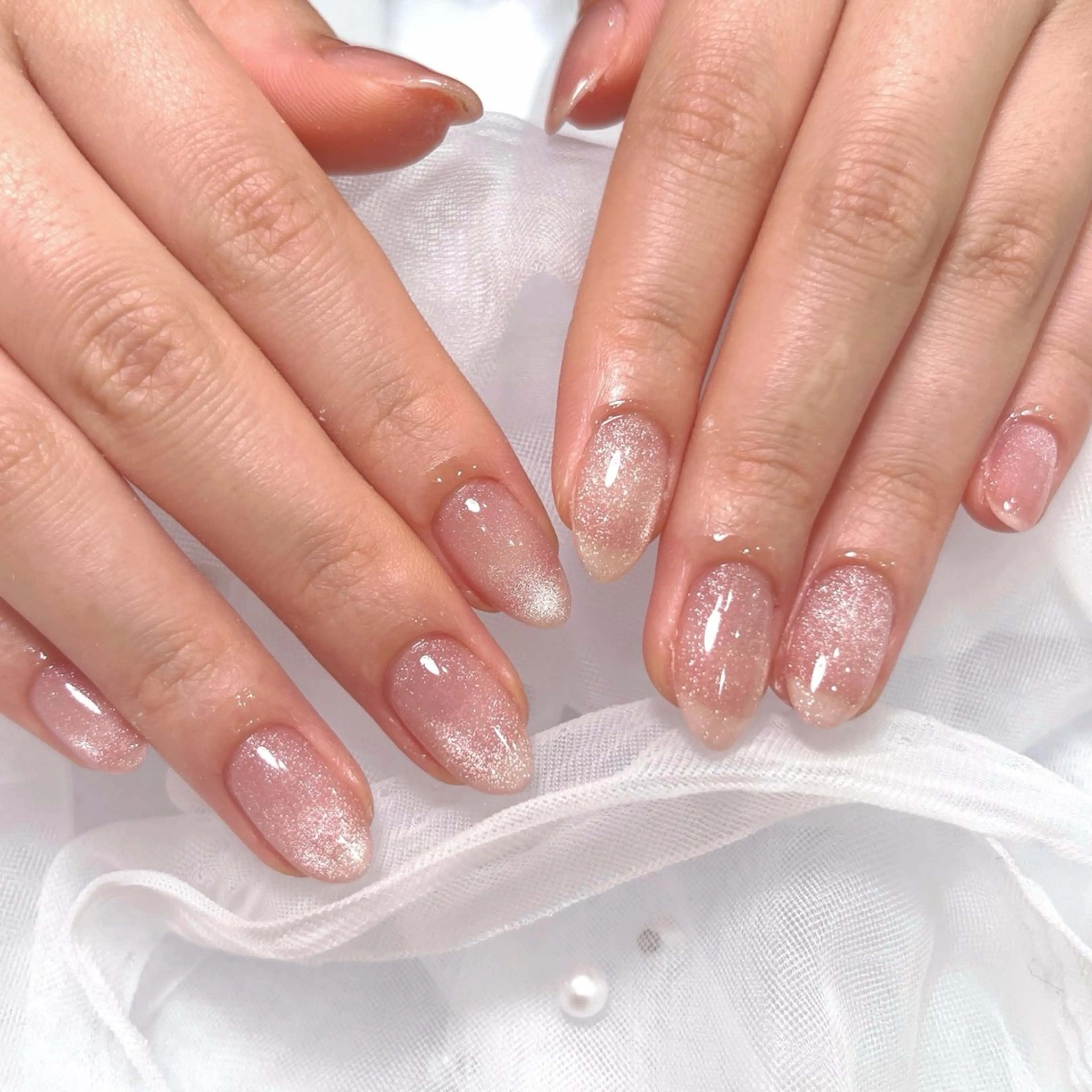 ネイル キラキラネイル マグネットネイル エルバイノリコ加藤 パラジェル取り扱い店のネイルデザイン