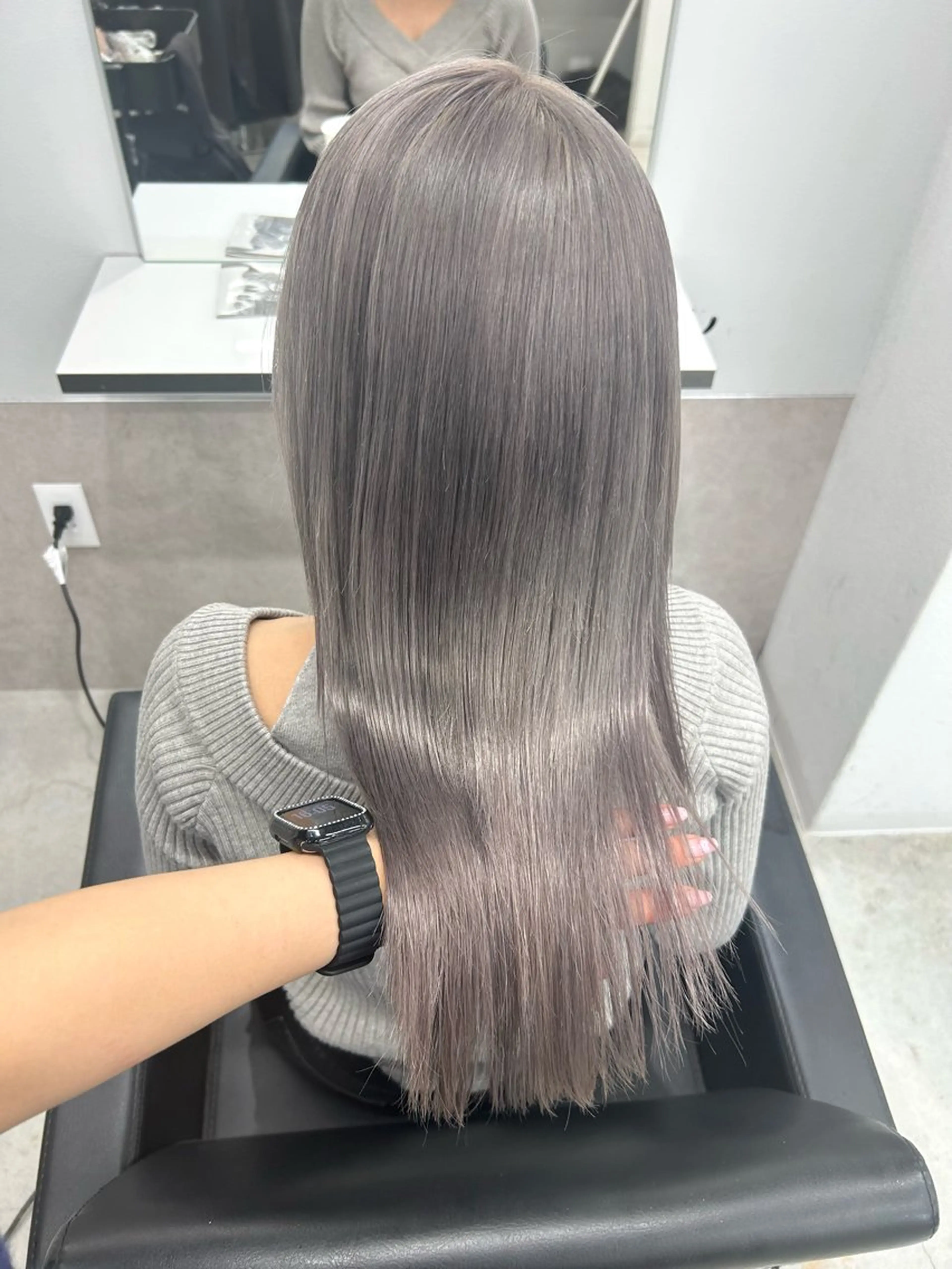 【王道✨】ケアブリーチ+オンカラー⭐️+超音波アイロンの写真