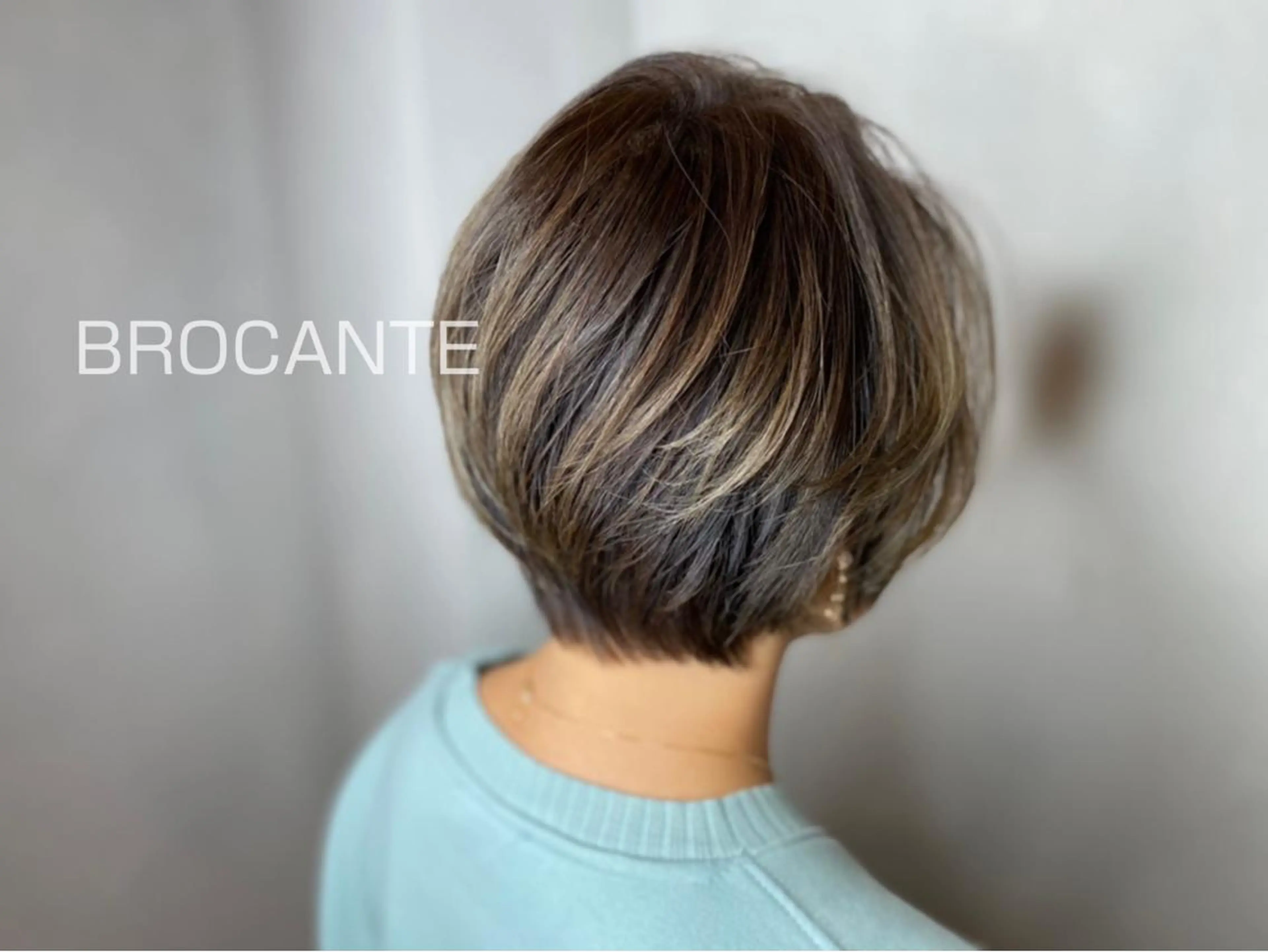 ショート カラー ハイライトカラー ハイライト ショートヘア ヘアカラー BROCANTE立川 karasawa.nのヘアスタイル
