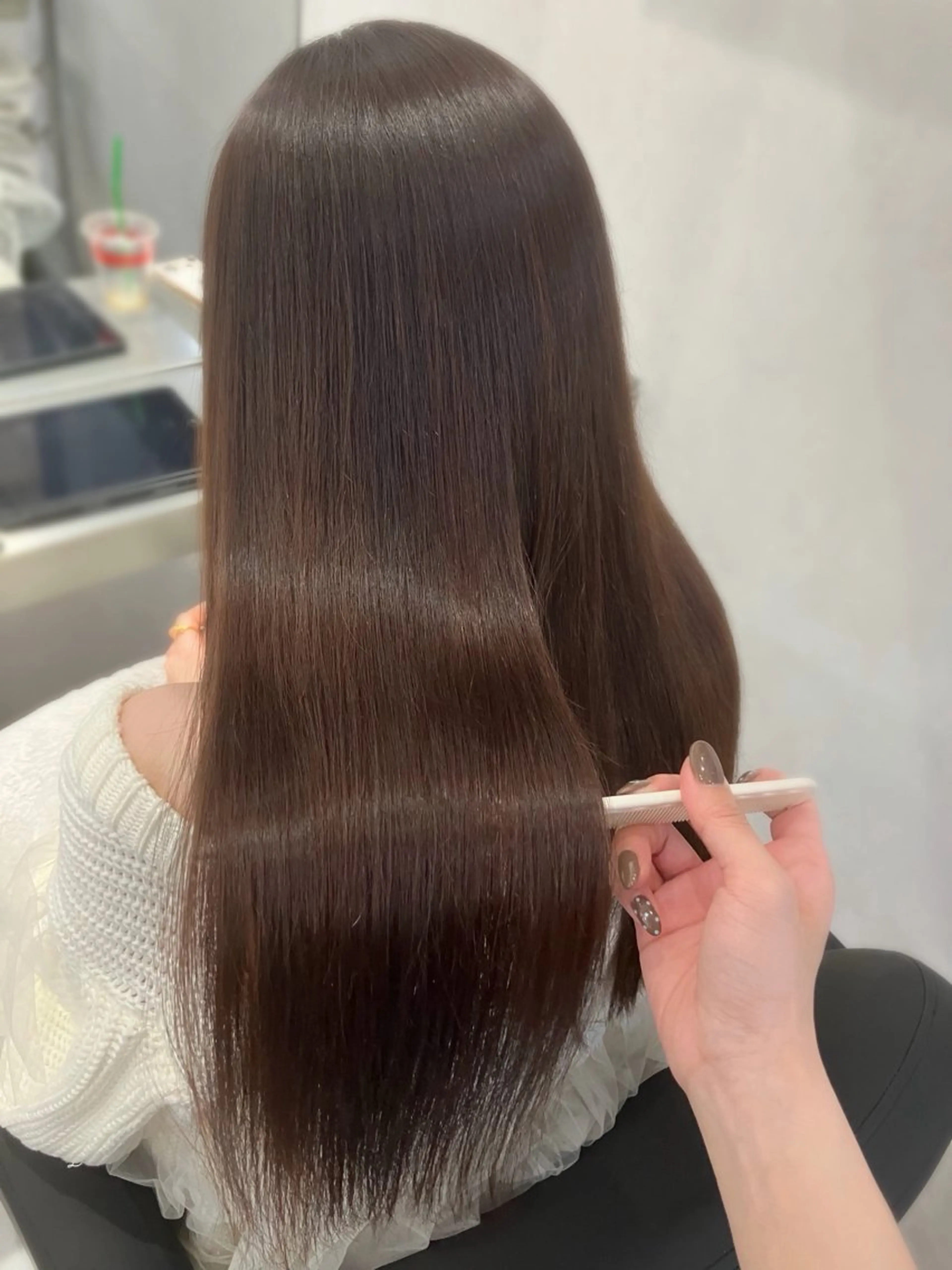ロング カット 縮毛矯正 🫧縮毛矯正支持率 No.1 ほのか🫧のヘアスタイル