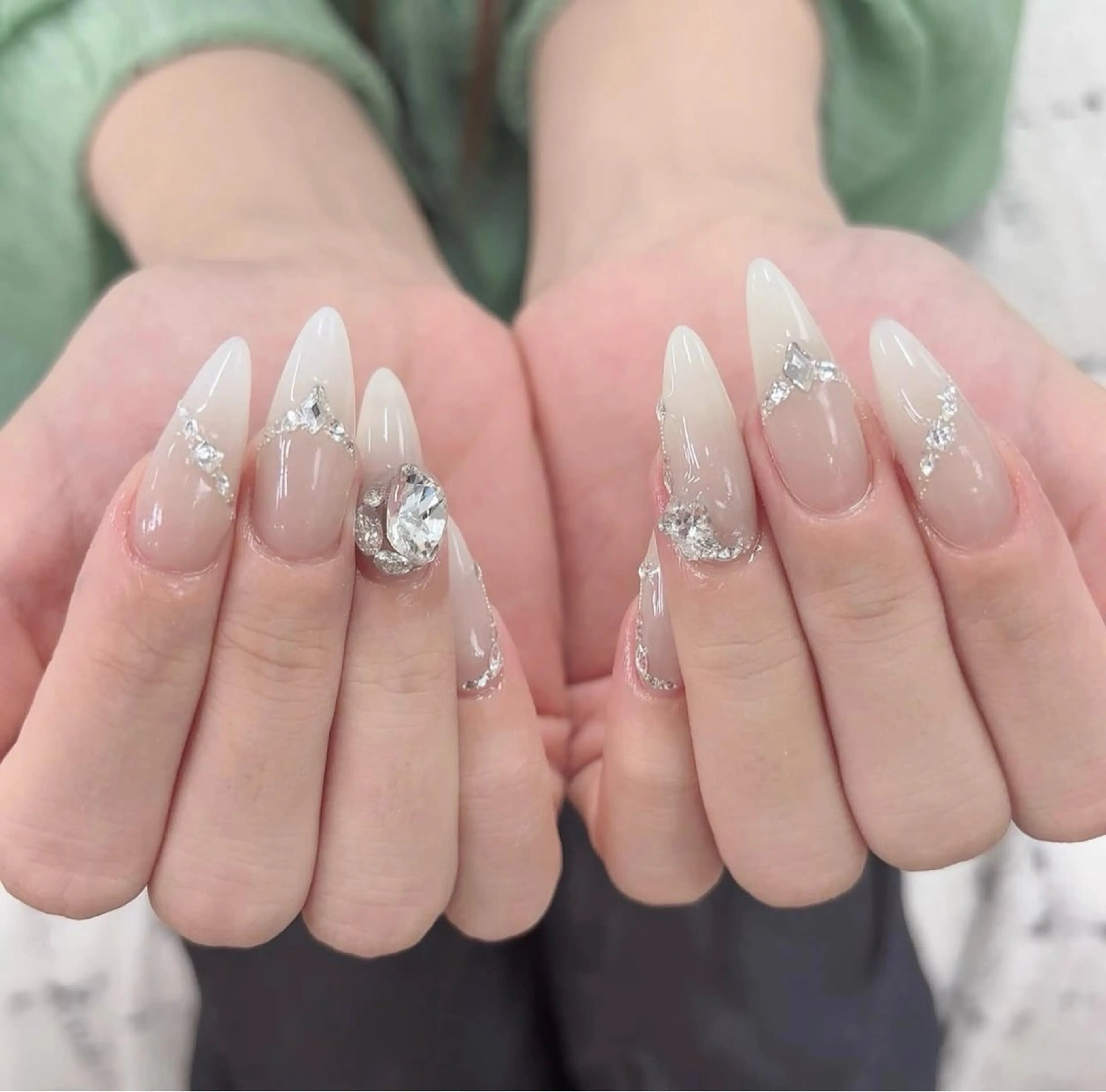 ネイル 韓国ネイル 持ち込み ニュアンスネイル ネイルチップ ハンドネイル TABI ANA.CHUOのネイルデザイン