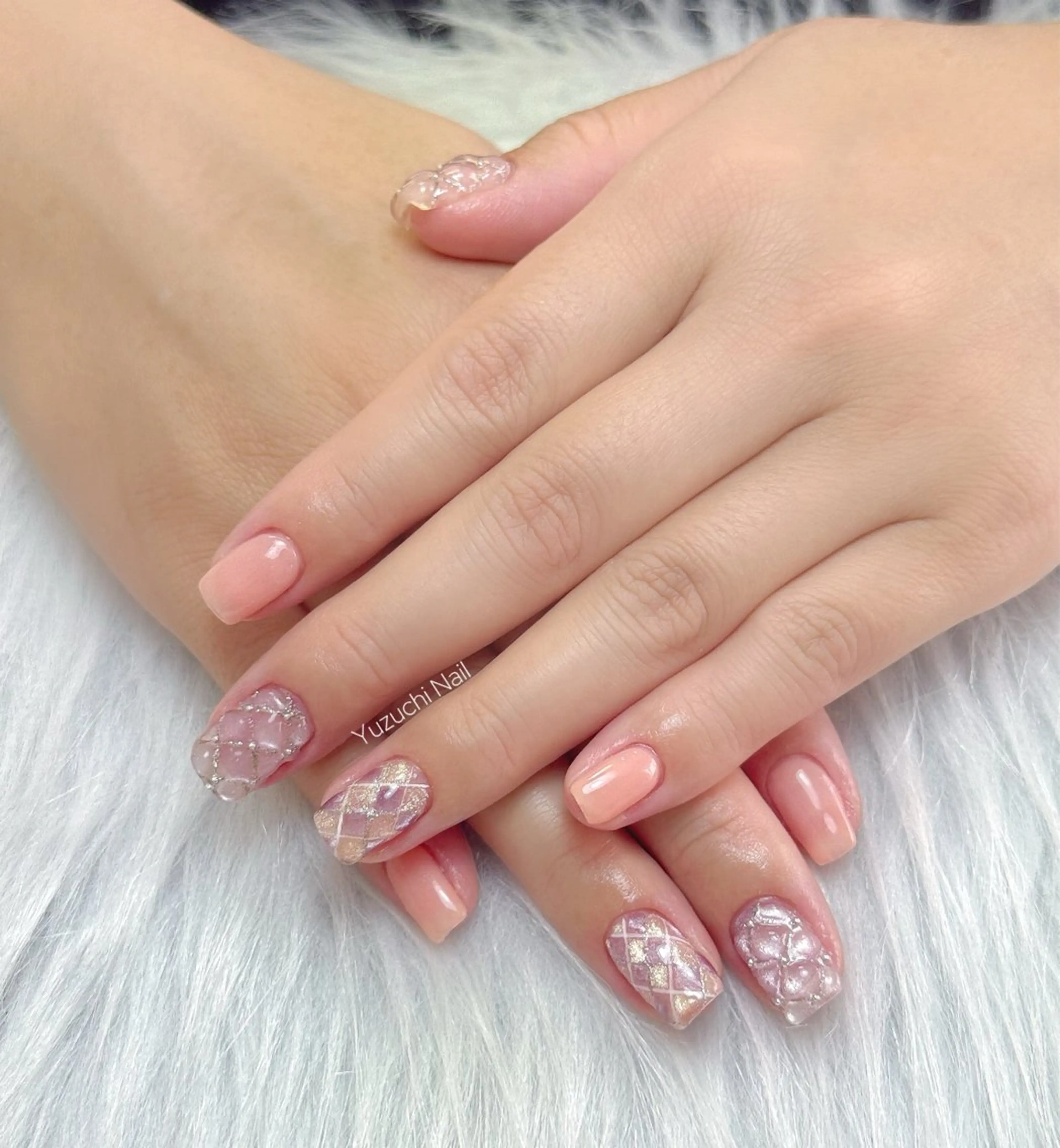 ネイル フットネイル 夏ネイル ワンホンネイル ハンドネイル ハンドケア Yuzuchi Nailのネイルデザイン