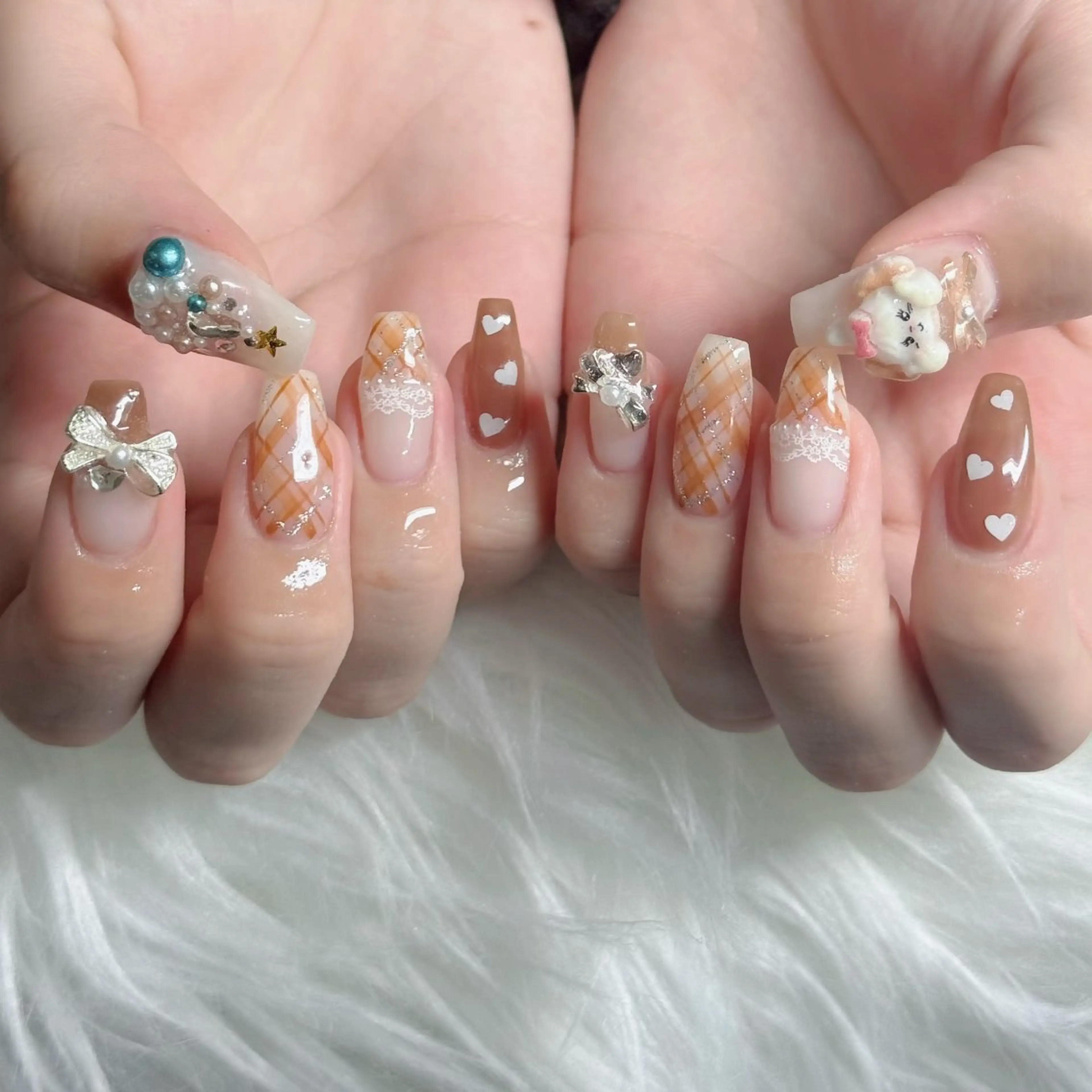ネイル フットネイル フレンチネイル グラデーション 韓国ネイル ロングネイル ハンドネイル Hani Nail Salonのネイルデザイン