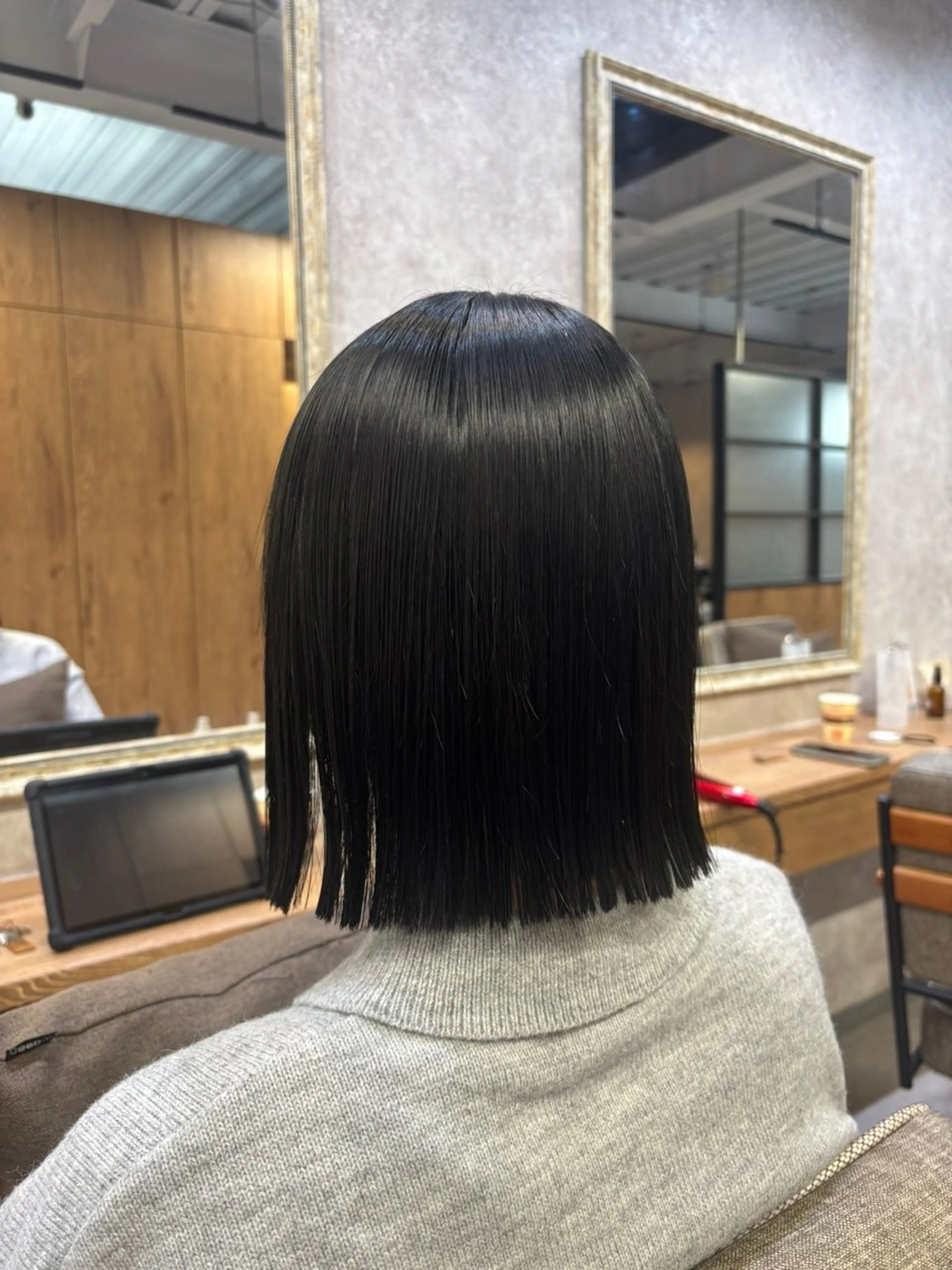 ミディアム 髪質改善 縮毛矯正 トリートメント 新越谷/ボブ 店長shoukiのヘアスタイル