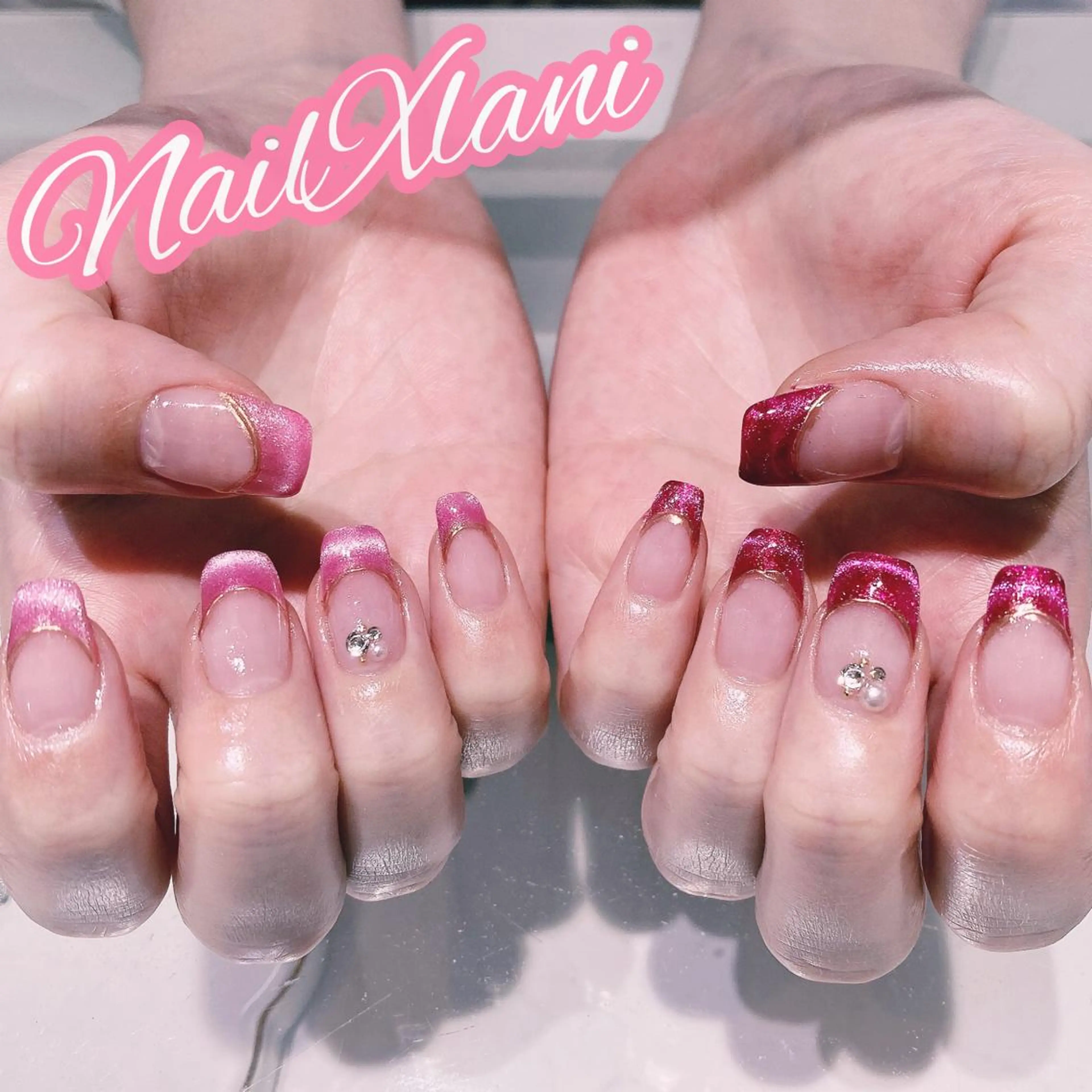 ネイル ハンドネイル Nail×Lani 深爪矯正対応◎のネイルデザイン