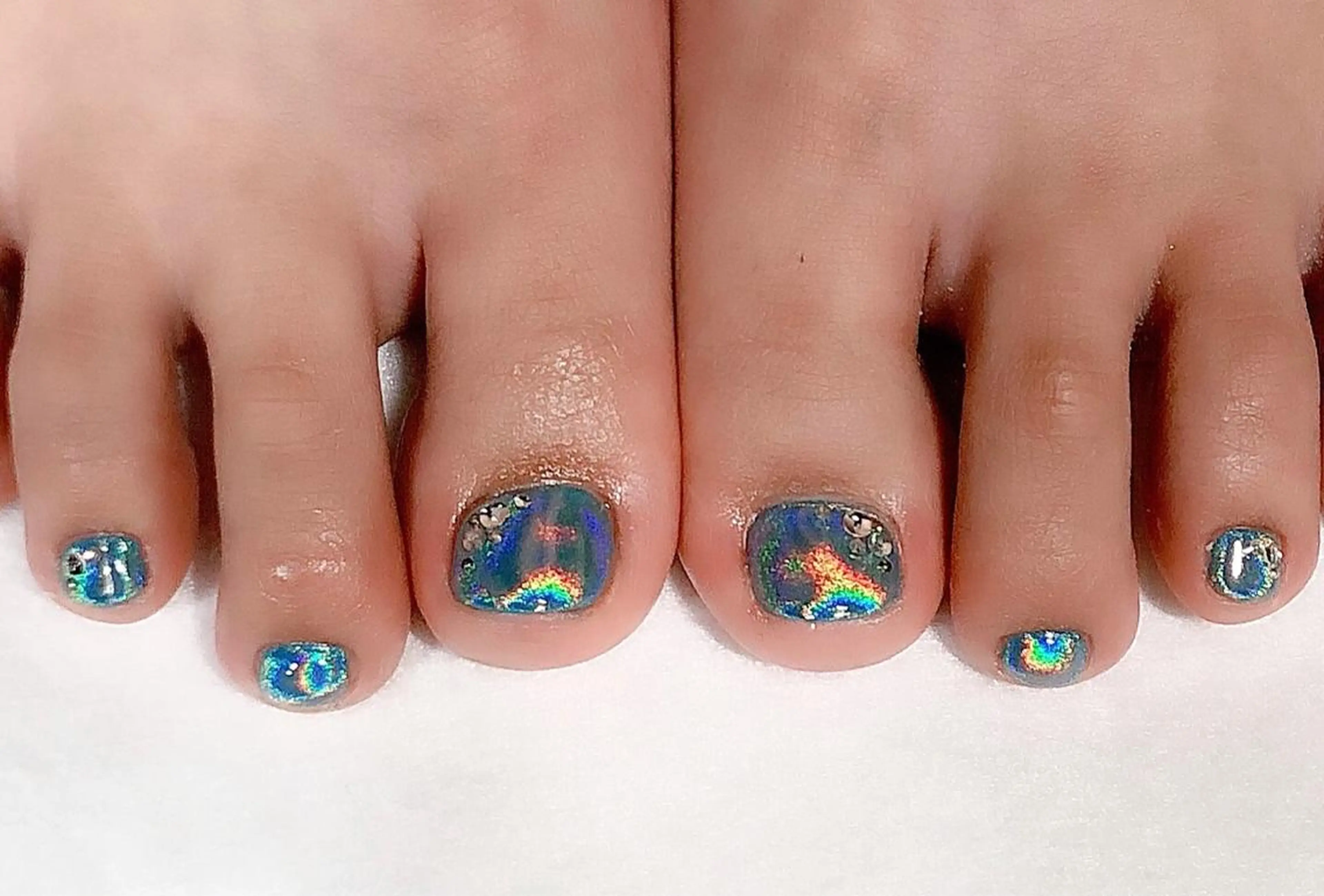 ネイル フットネイル ジェルネイル シンプルネイル 東 千夏のネイルデザイン