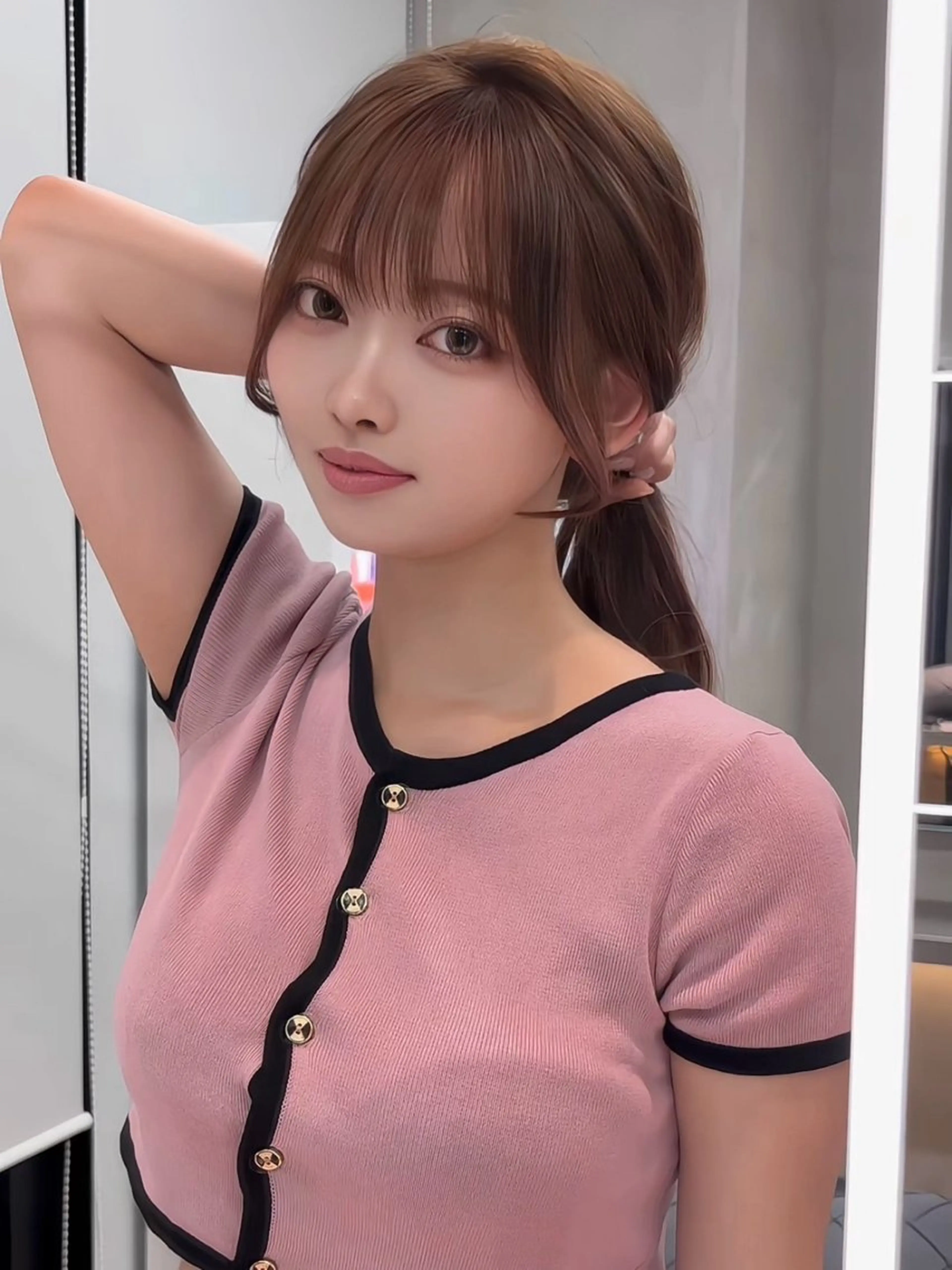 ミディアム カラー ミディアムレイヤー 透明感カラー レイヤーカット カット ヘアカラー トリートメント 【博多髪質改善】 吉村　清志のヘアスタイル