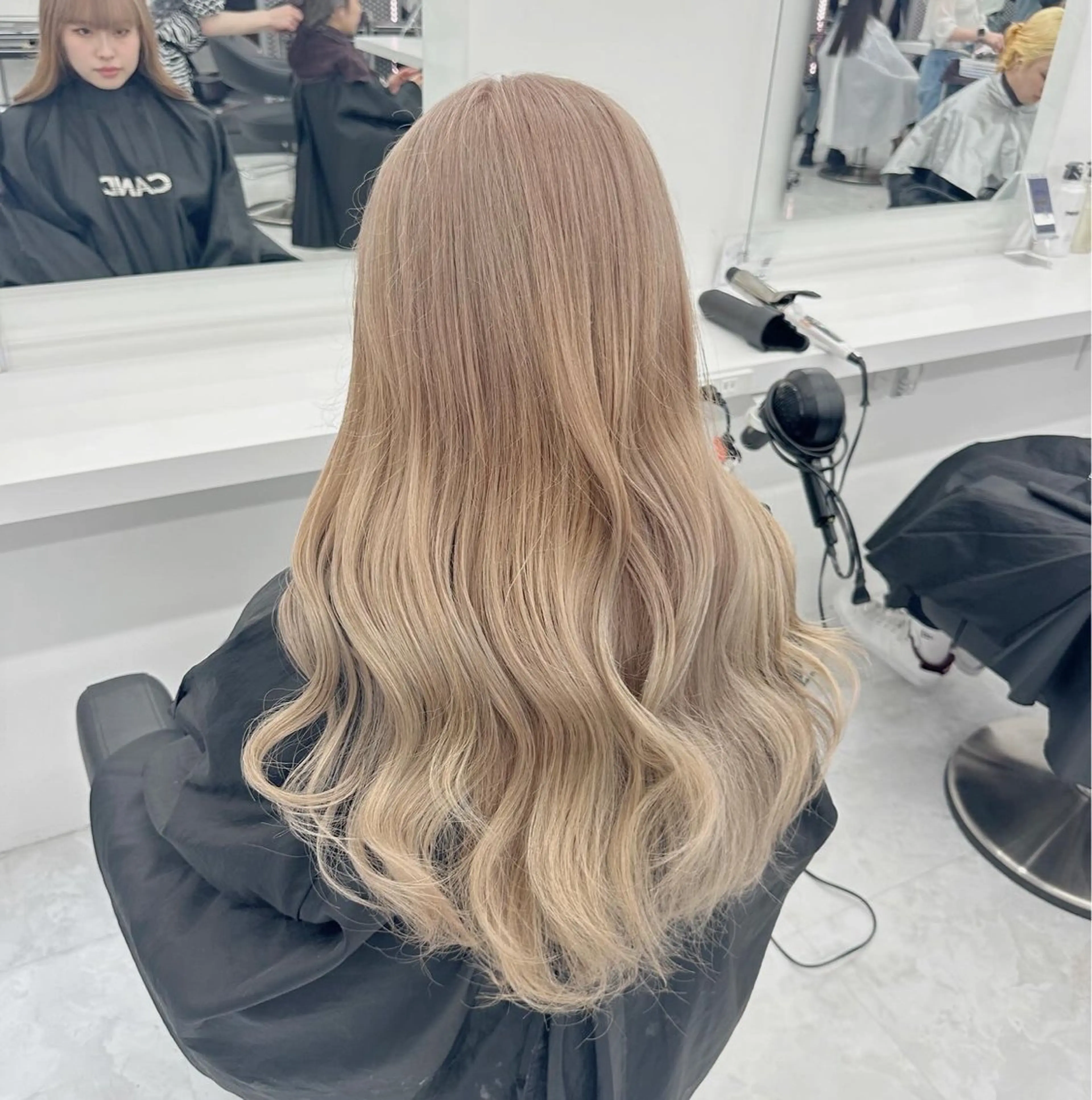 ロング カラー パーマ ヘアアレンジ メンズ キッズ ♥️韓国ヘア レイヤー♥️ゆりのヘアスタイル