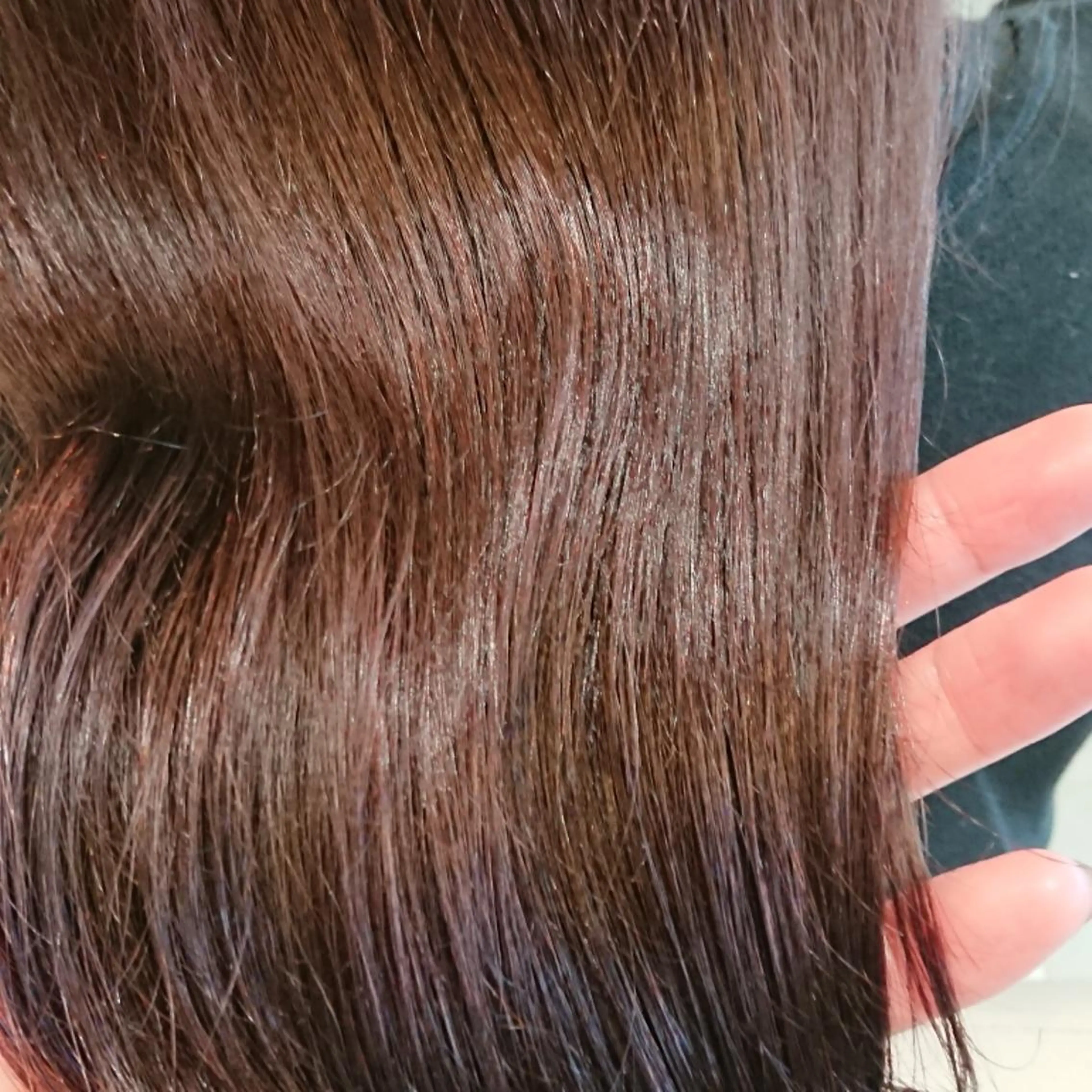 セミロング 髪質改善 縮毛矯正 crea   芦田 武栄のヘアスタイル