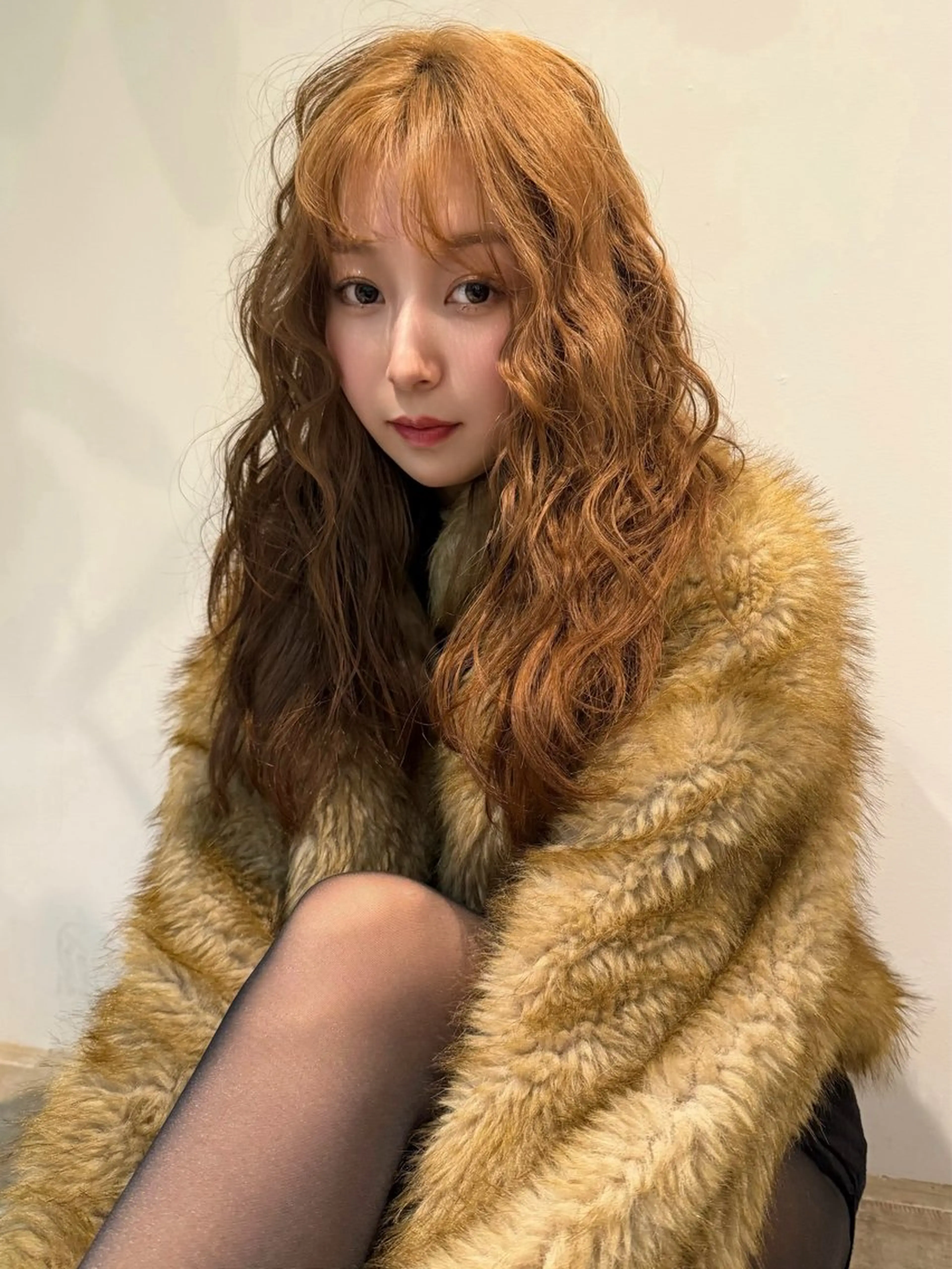 ロング ヘアカラー トリートメント 蘭々/レイヤーカット /ナチュラルヘアのヘアスタイル