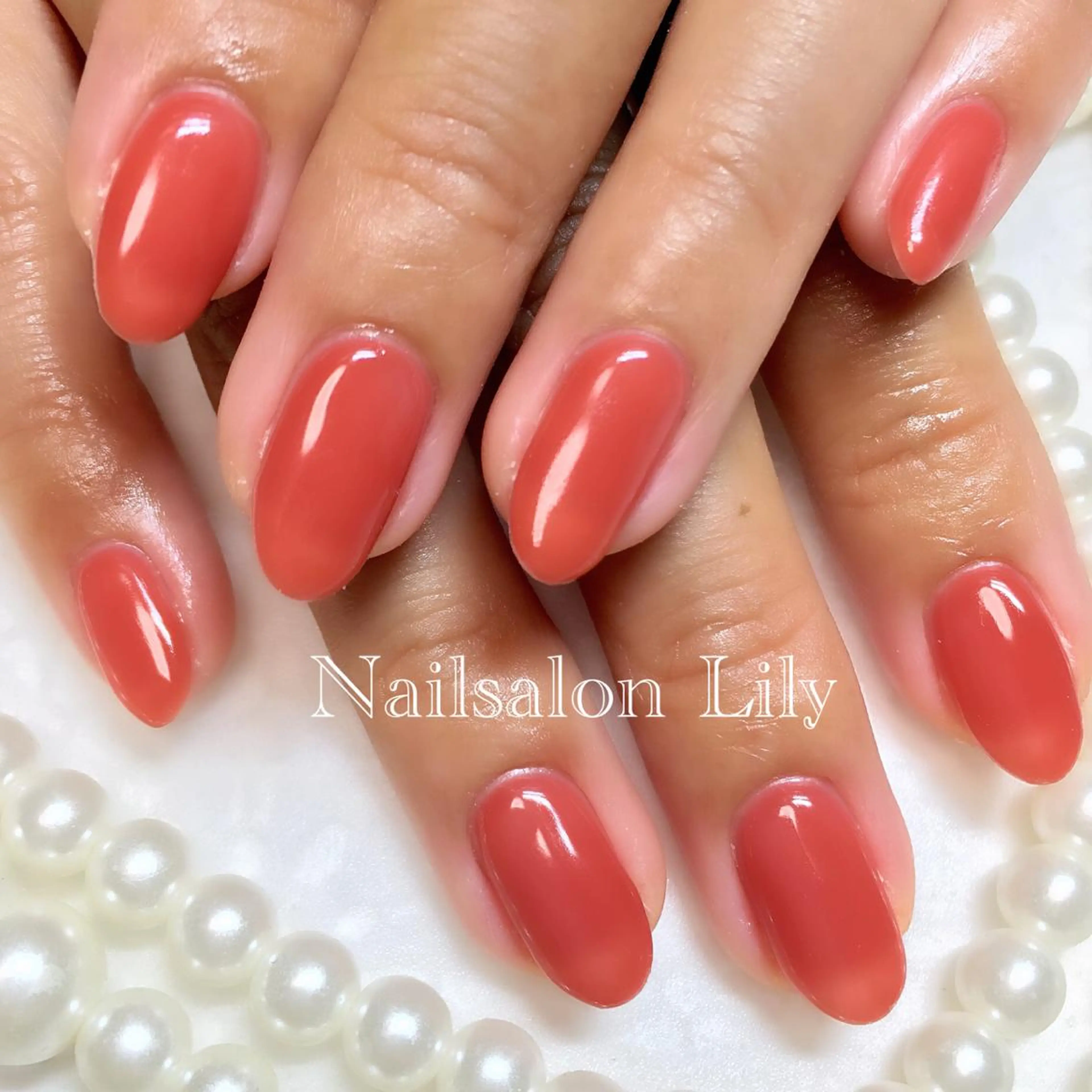 ネイル ワンカラーネイル Lily*nail 🌻Mii🌻のネイルデザイン