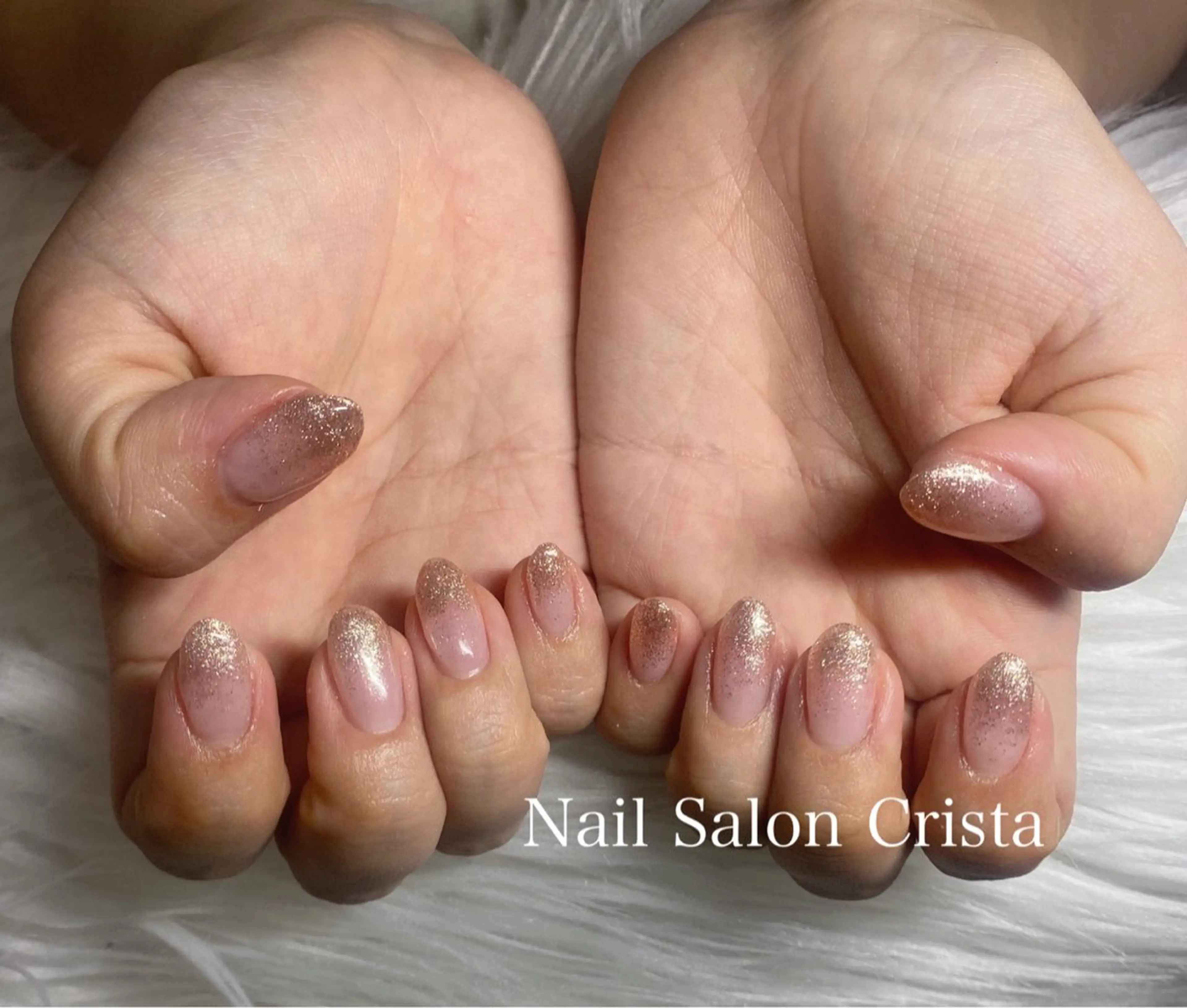 ネイル ジェルネイル ラメ(グリッター) ラメグラデーション パラジェル CRISTA所属・CRISTA MOMOのネイルデザイン