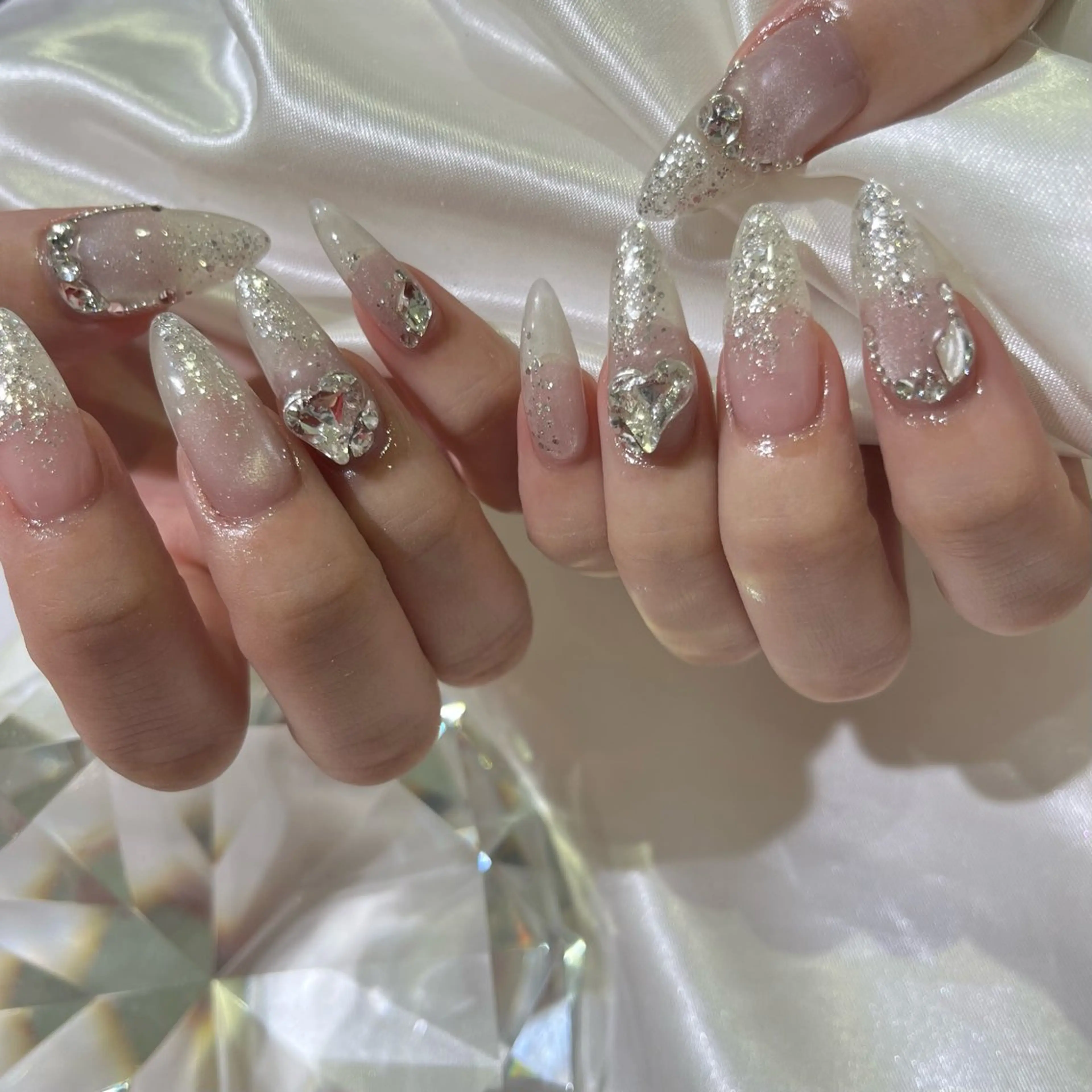 ネイル 氷ネイル・うるうるネイル ハンドネイル amuu/ knnのネイルデザイン