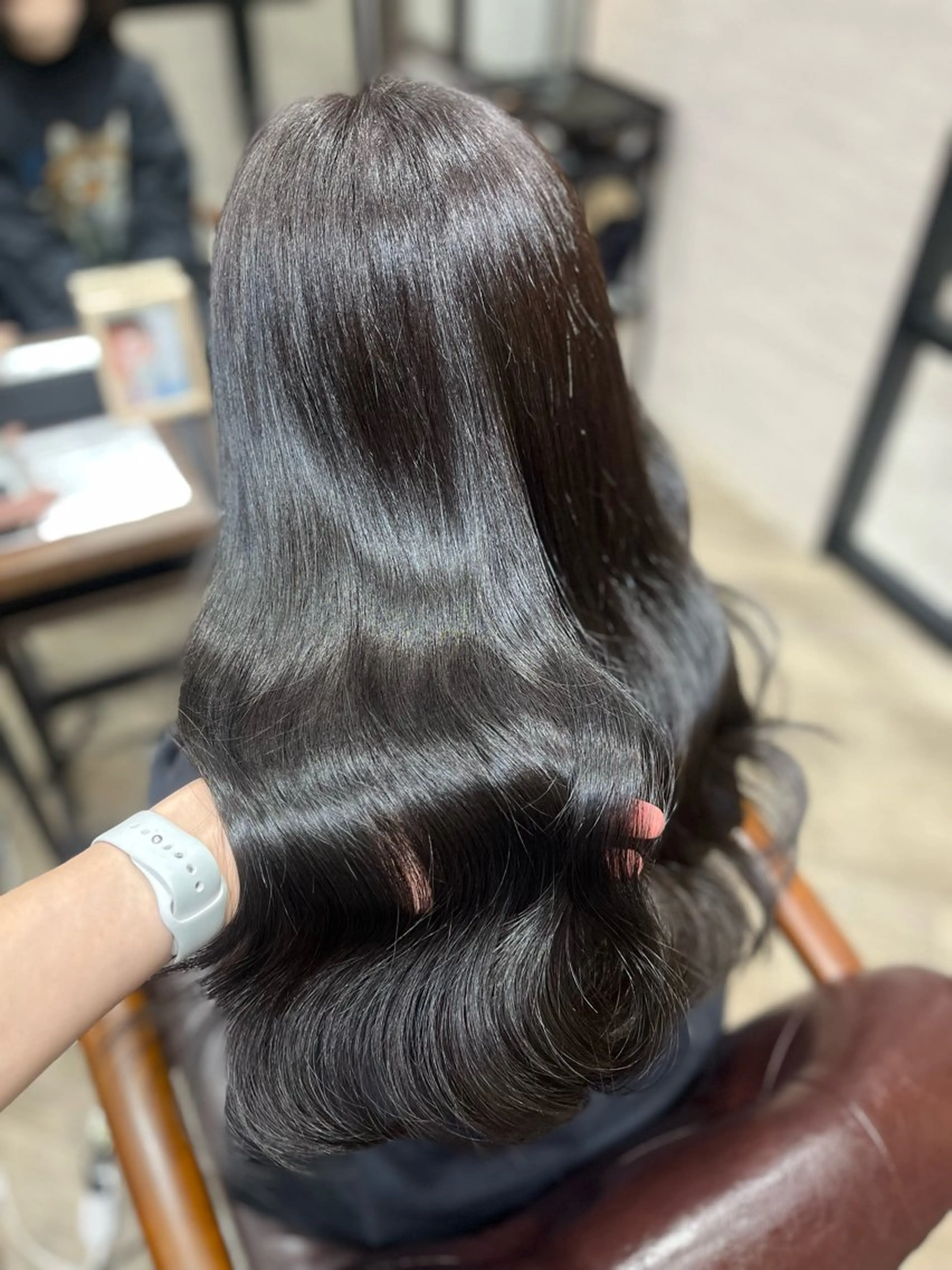 ロング カラー グレージュ ラベンダーカラー ラベンダーグレージュ ラベンダーグレー カット ヘアカラー トリートメント 🫧ぷる艶カラー🫧 Yuubi🦩のヘアスタイル