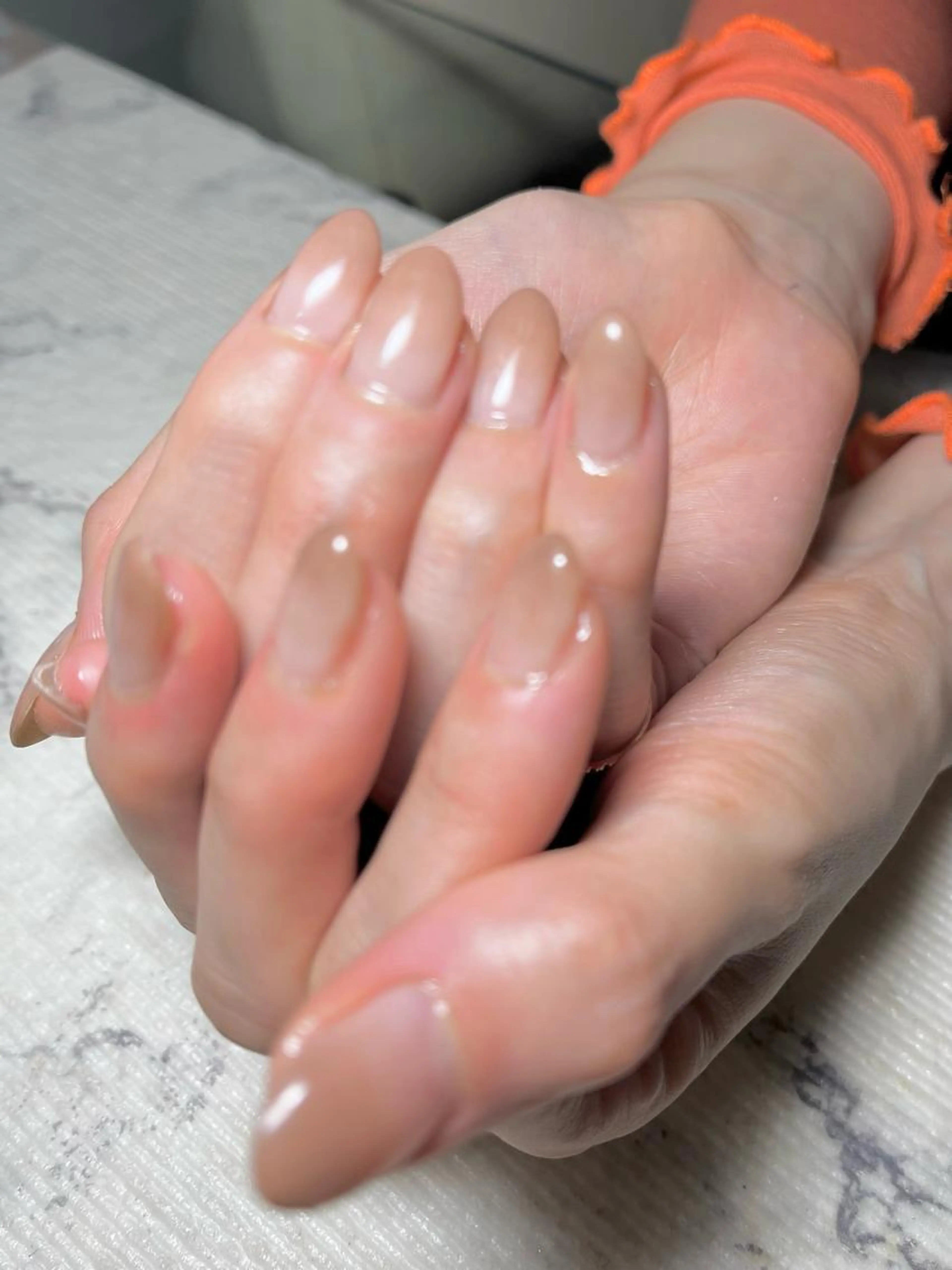 グラデーションネイル💅✨✨オフ込みの写真