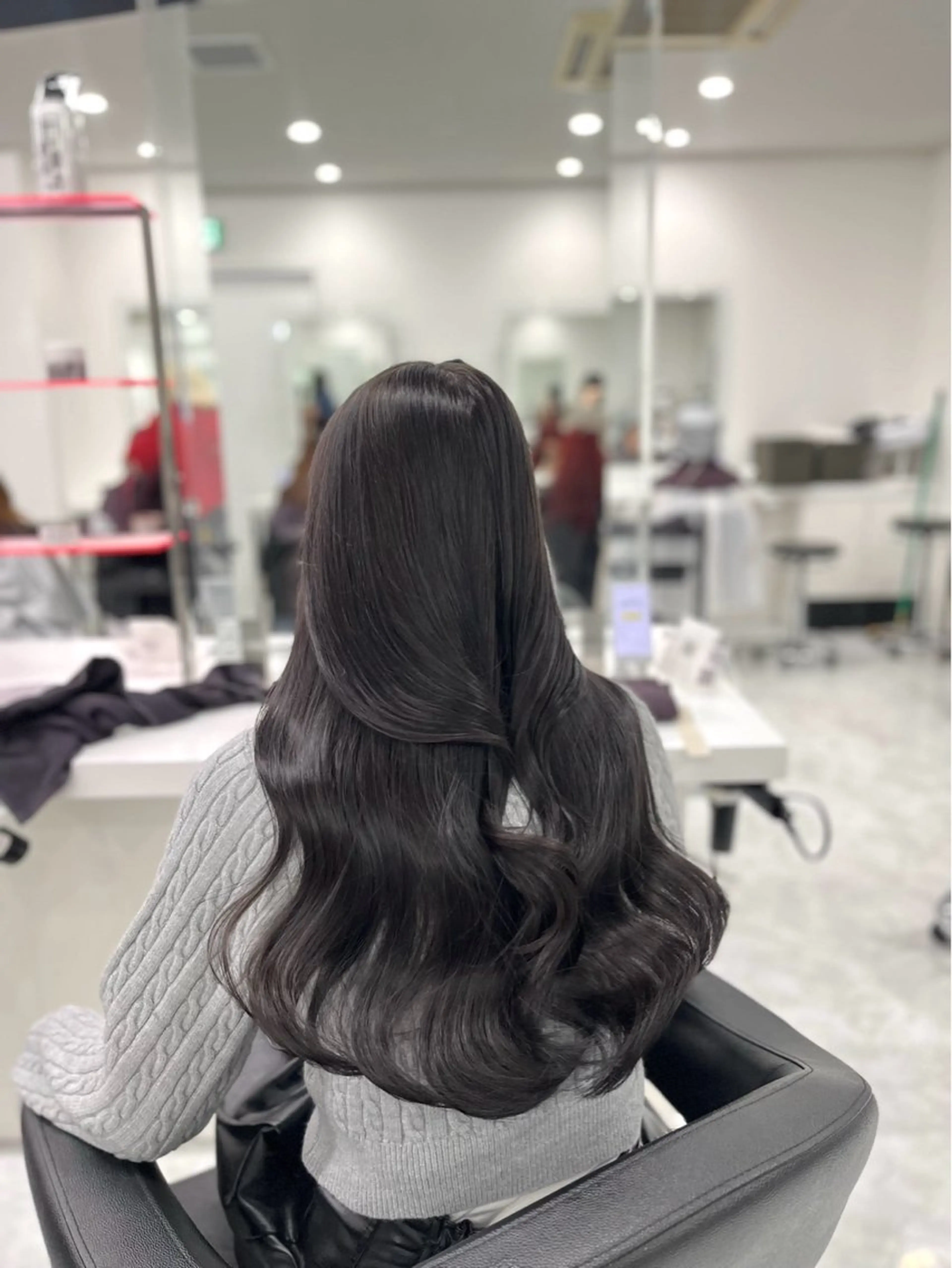 カラー ヘアカラー トリートメント 韓国風大人キレイめ ヘア/HIMENAのヘアスタイル