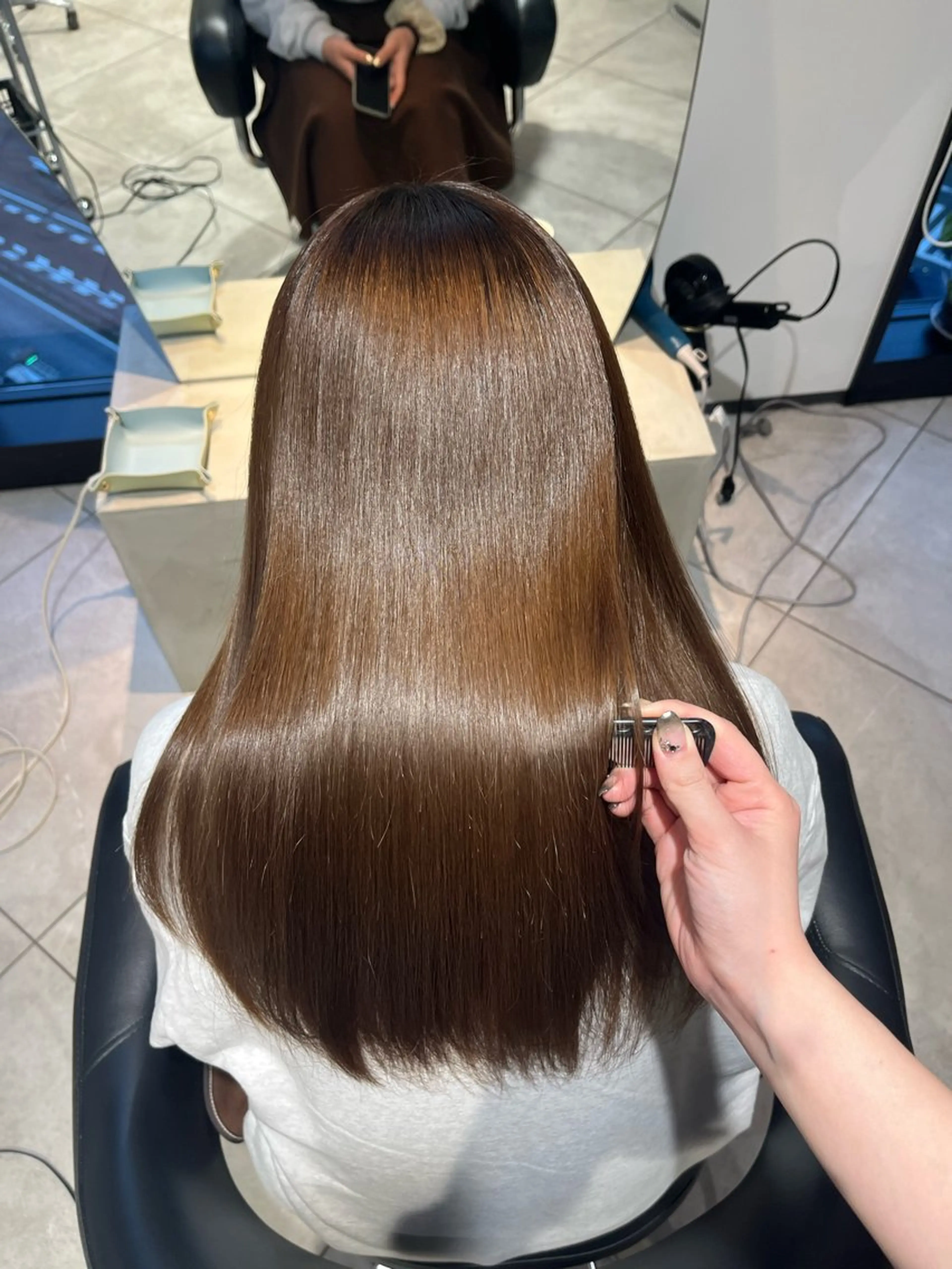 セミロング パーマ 縮毛矯正 トリートメント 🫧美髪縮毛矯正🫧 Haruのヘアスタイル