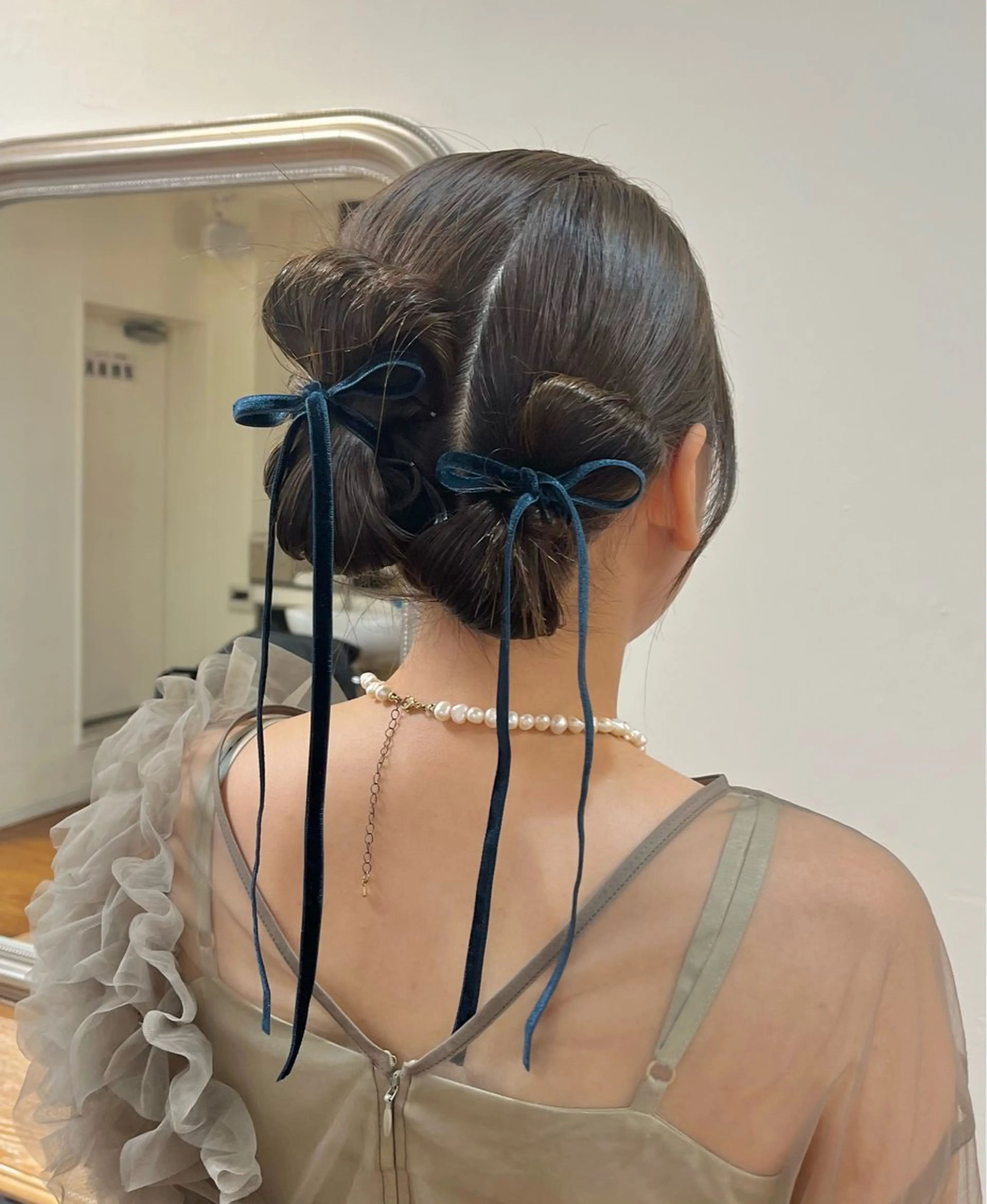 セミロング 君山 希美のヘアスタイル