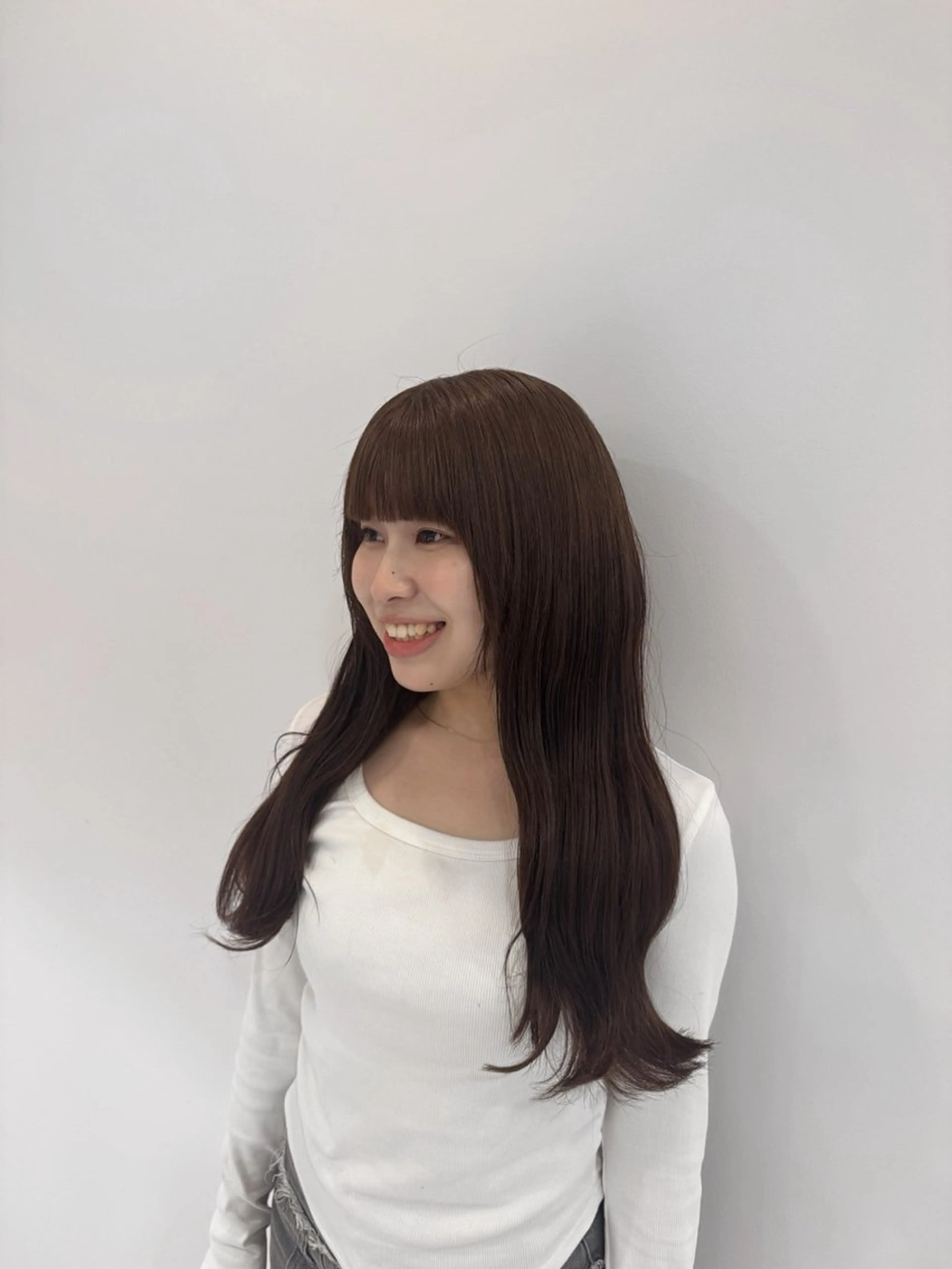 🎀前髪カット¥0🎀　　　　　　　　　　　　　　　　　　前髪、顔まわりカット+カラー+トリートメントの写真