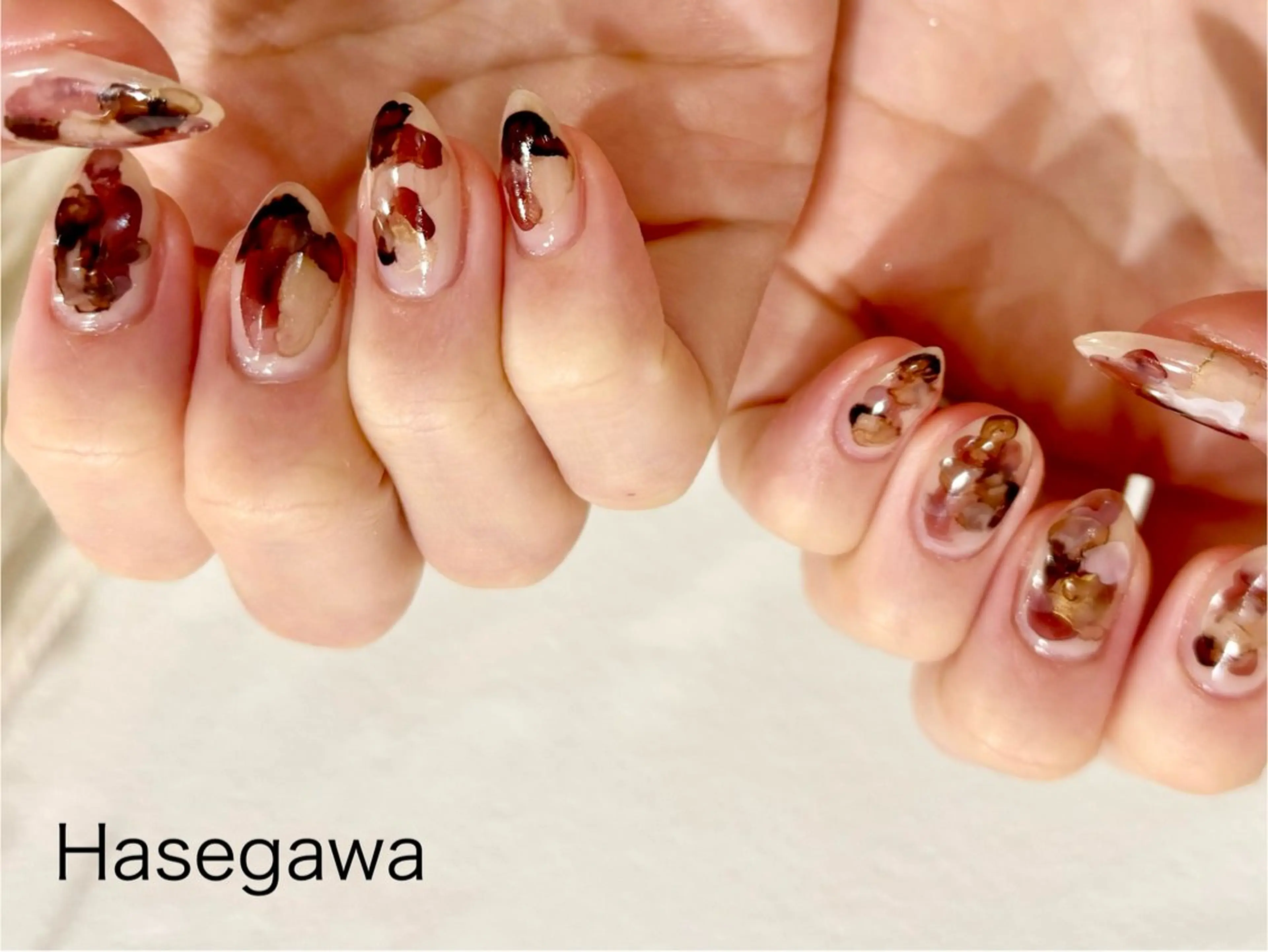 ネイル アートネイル ハンドネイル DROP 長谷川のネイルデザイン
