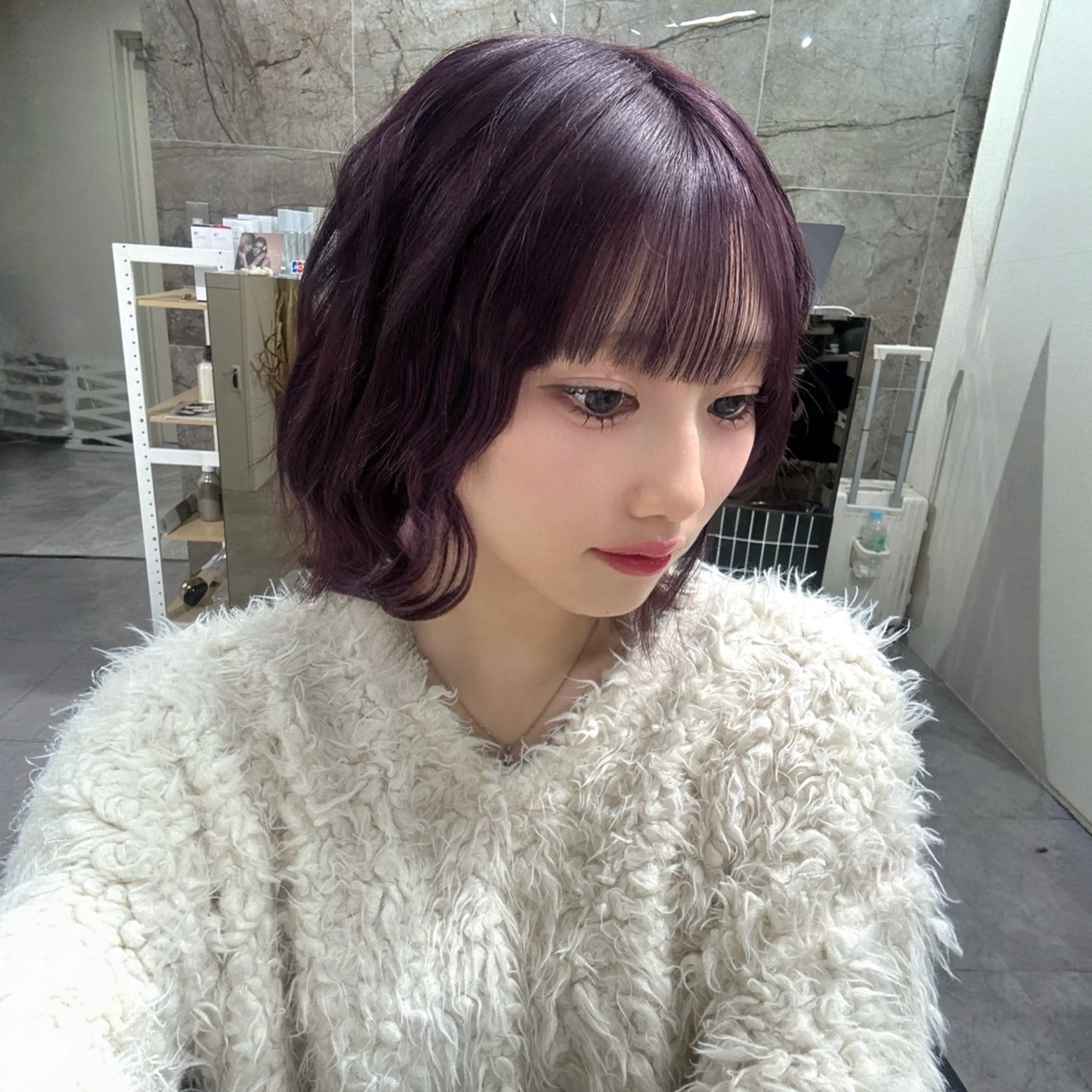 ショート カラー カット ヘアカラー トリートメント 🎀レイヤー×透明感 ×髪質改善🎀米田のヘアスタイル