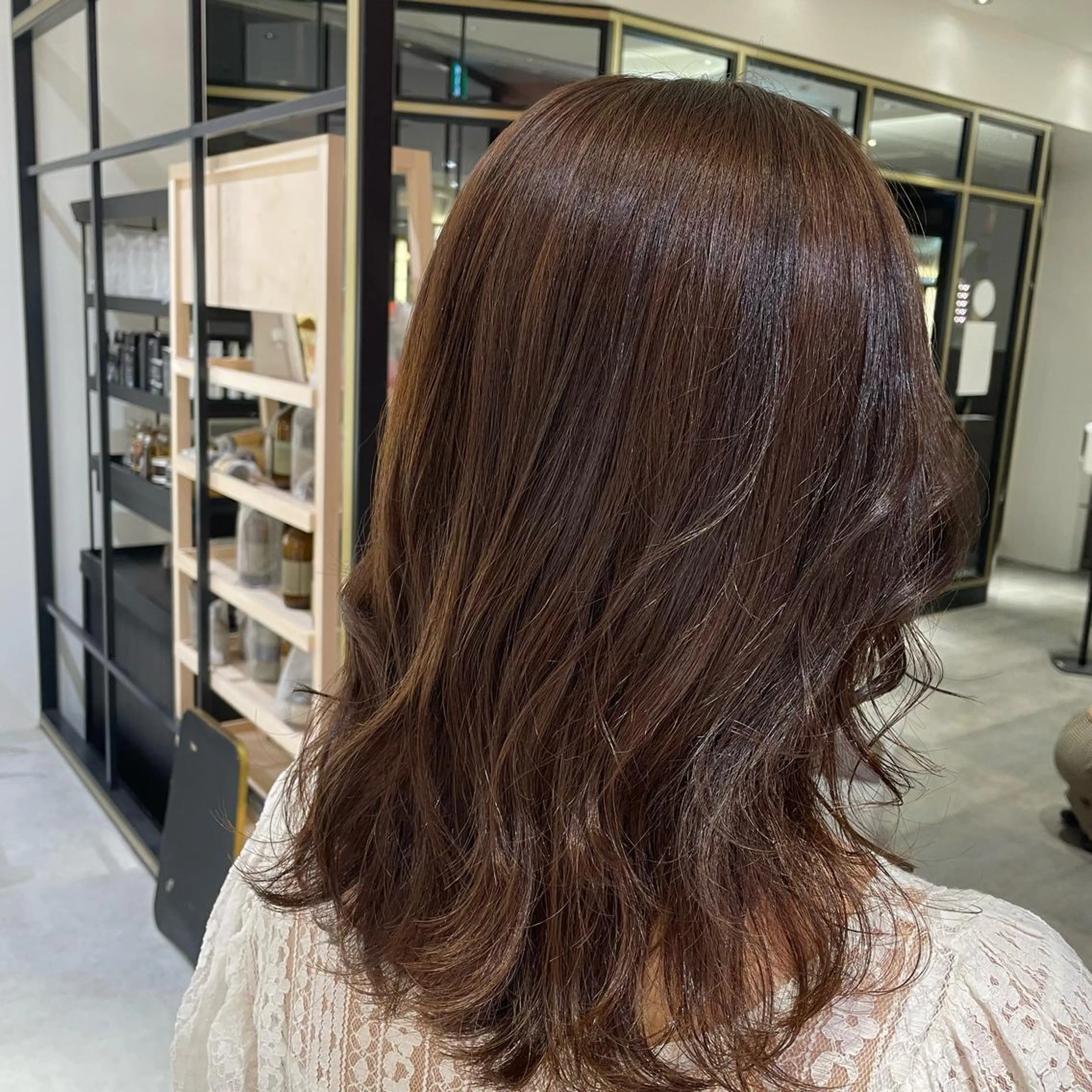 セミロング パーマモデル募集🌈 森脇帆南のヘアスタイル