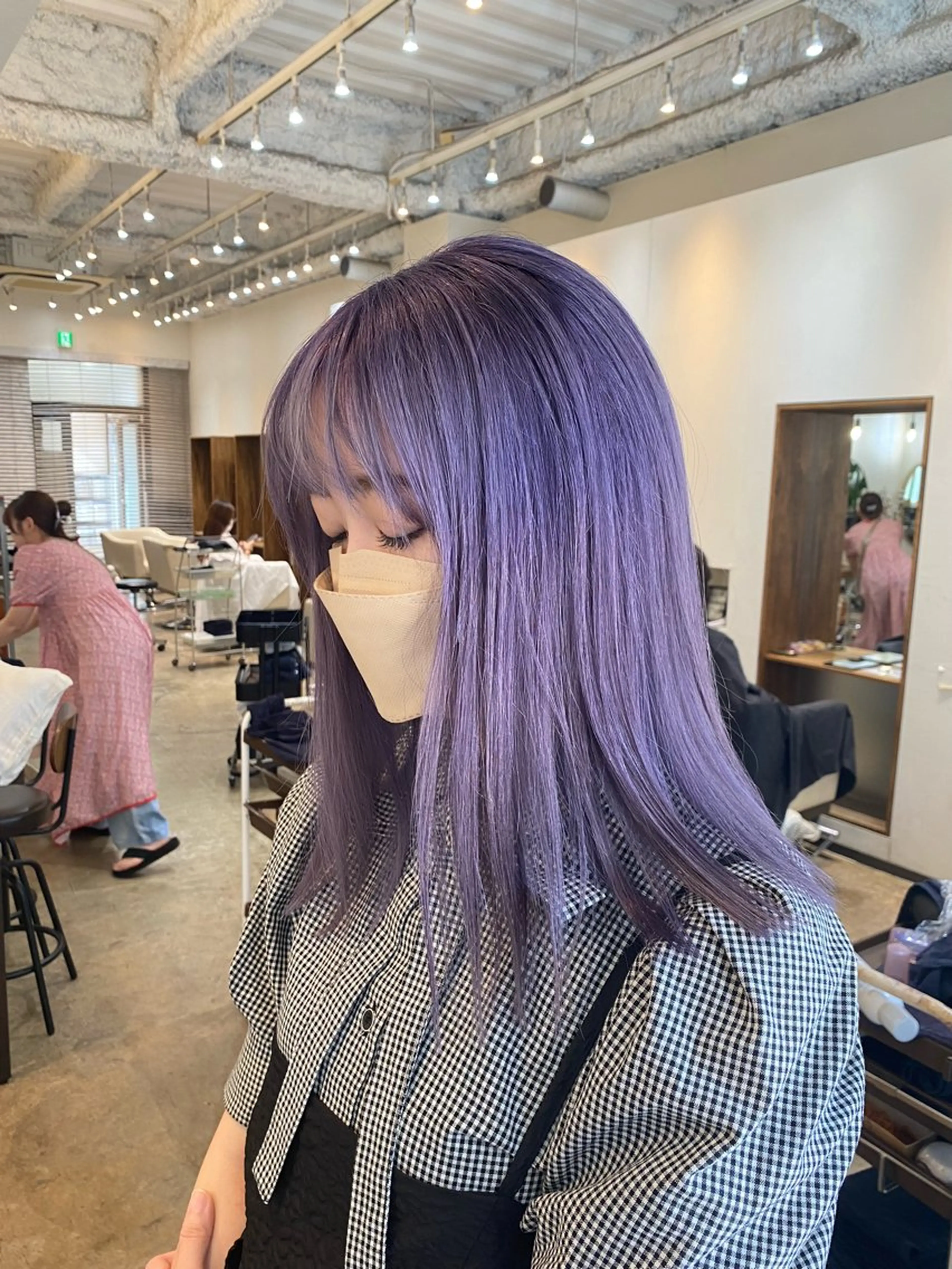 セミロング カラー カット ヘアカラー トリートメント 入江 允のヘアスタイル