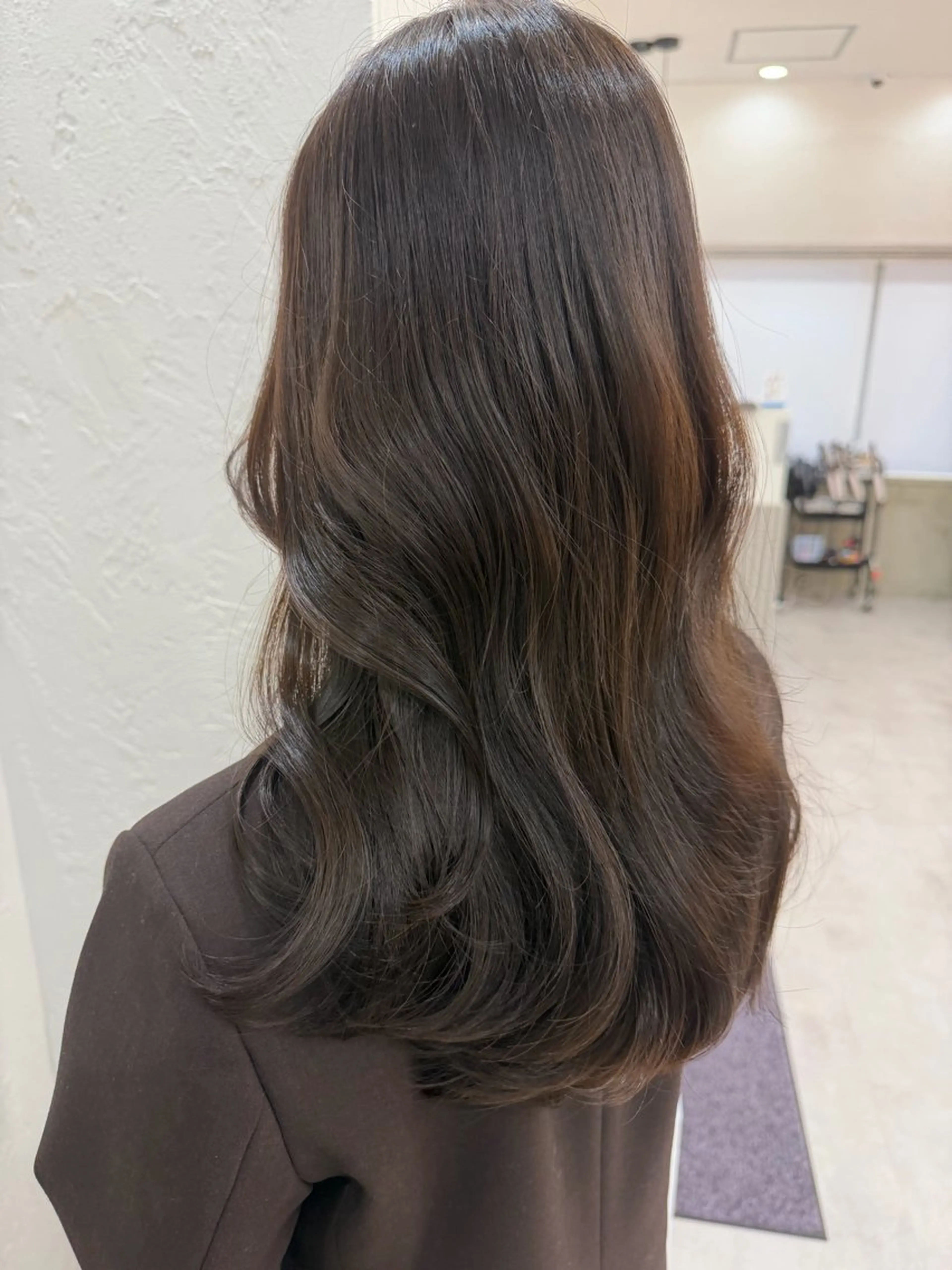 セミロング カラー ヘアアレンジ ベージュカラー カット ヘアカラー トリートメント Aloa透明感ヘア ♡kanami♡のヘアスタイル