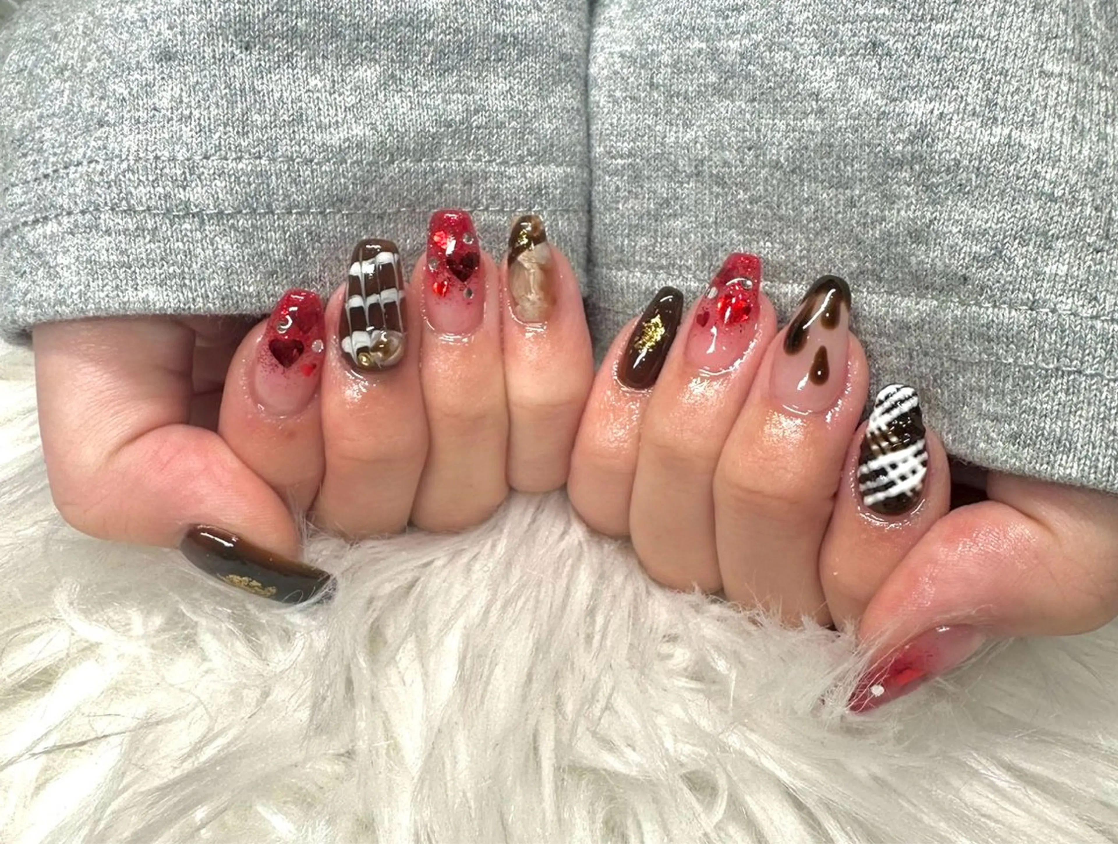 ネイル Miimo💅🏻 ほのか‪ ·͜·♡‬のネイルデザイン