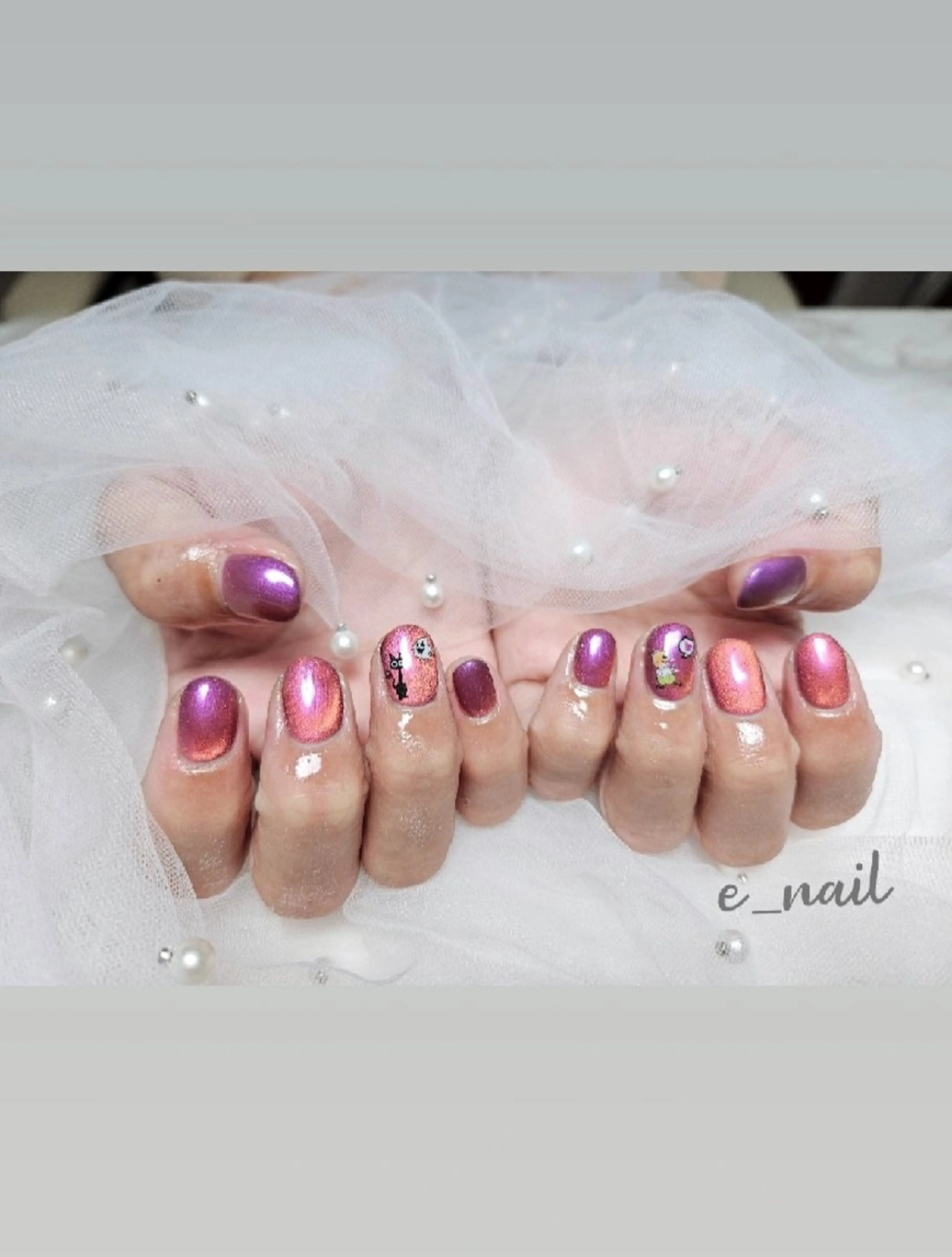 ネイル e_nail🍀自宅 サロン八潮eri☆　のネイルデザイン