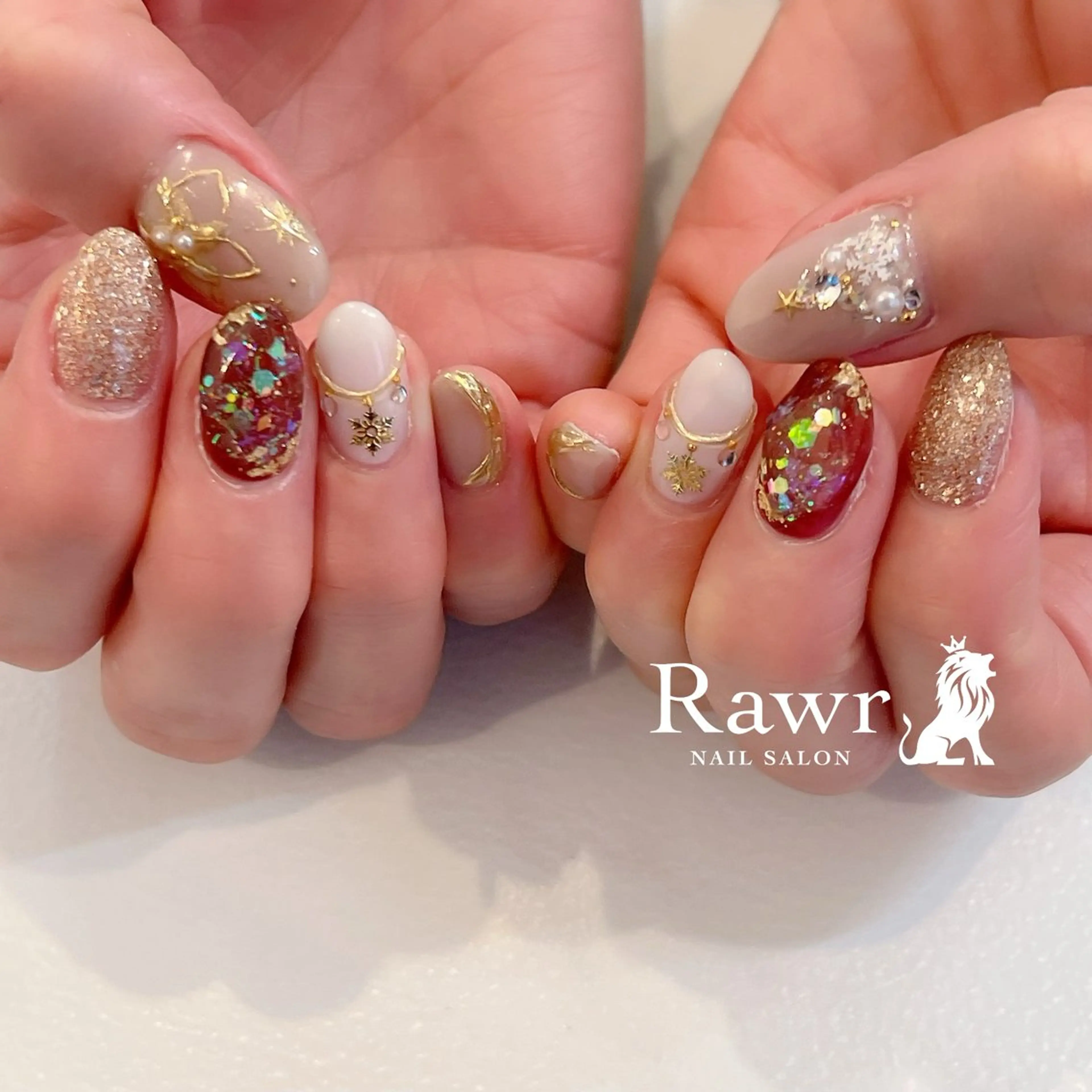 ネイル ハンドネイル Rawr / saoriのネイルデザイン