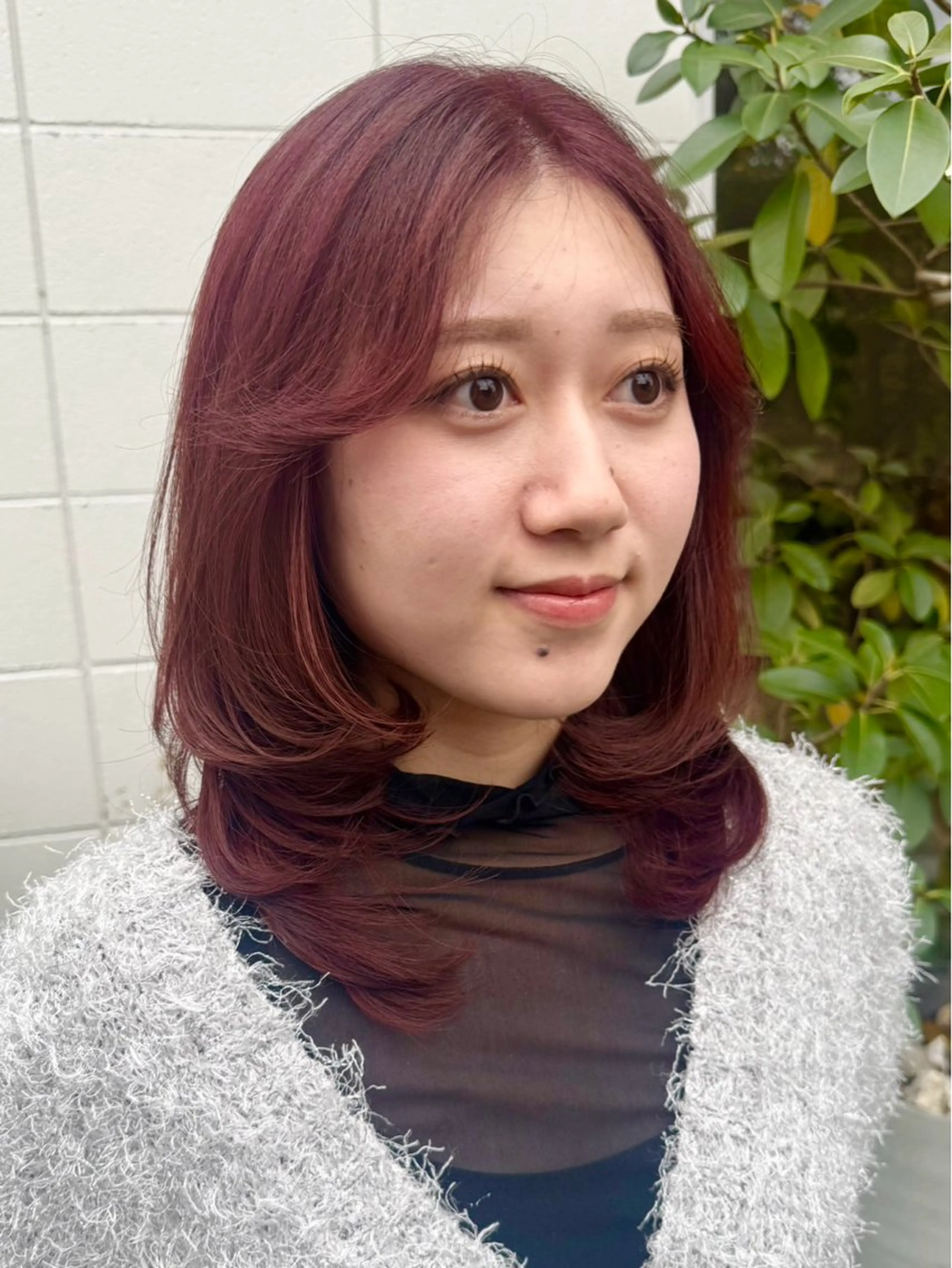 ロング ヘアカラー トリートメント yukii 八事大石 明葉のヘアスタイル
