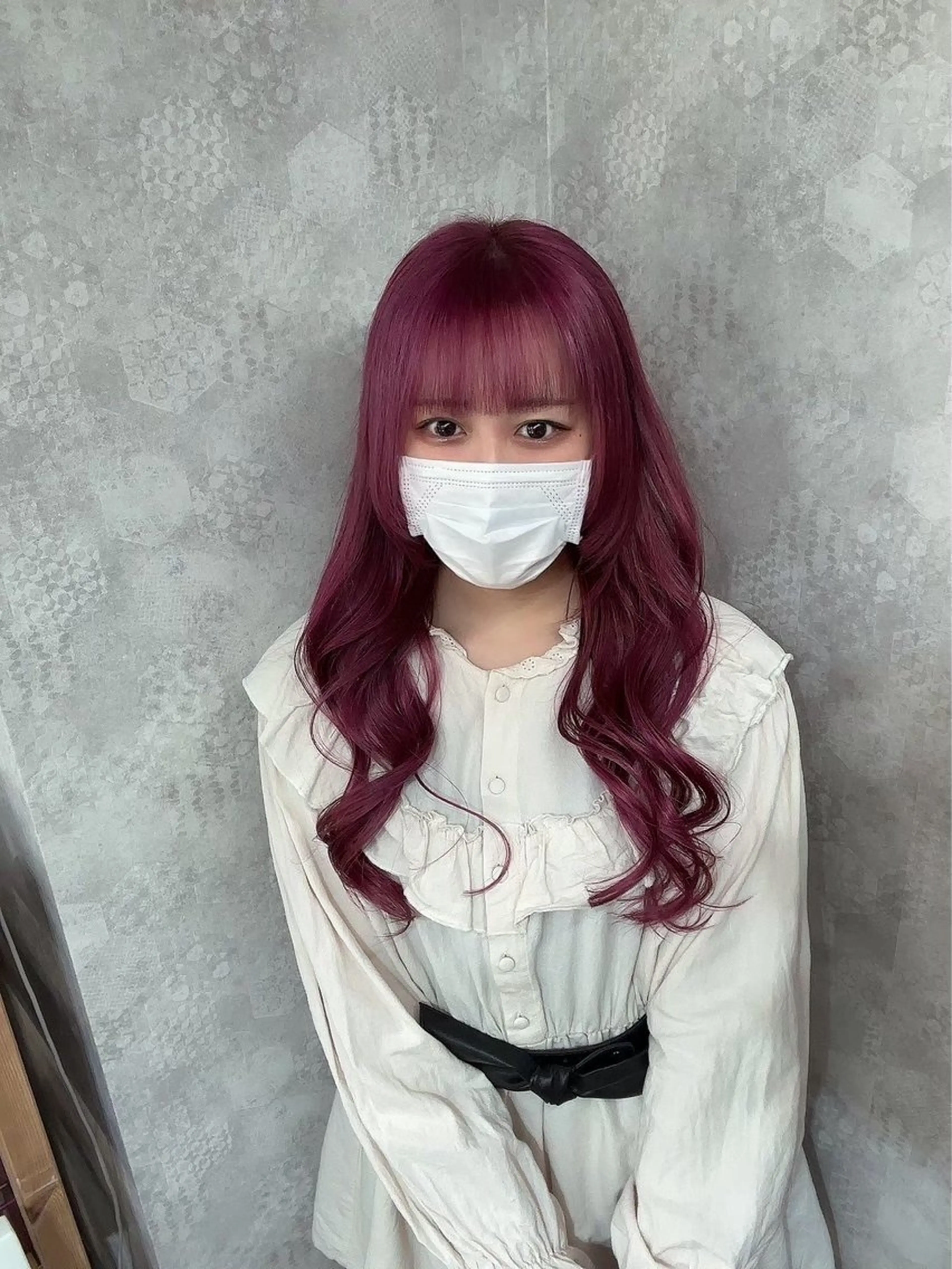 セミロング カラー アッシュ アッシュグレー ベージュカラー ブリーチ ブロンド カット ヘアカラー トリートメント 【美髪ハイトーン】 髪質改善/大和🎀のヘアスタイル