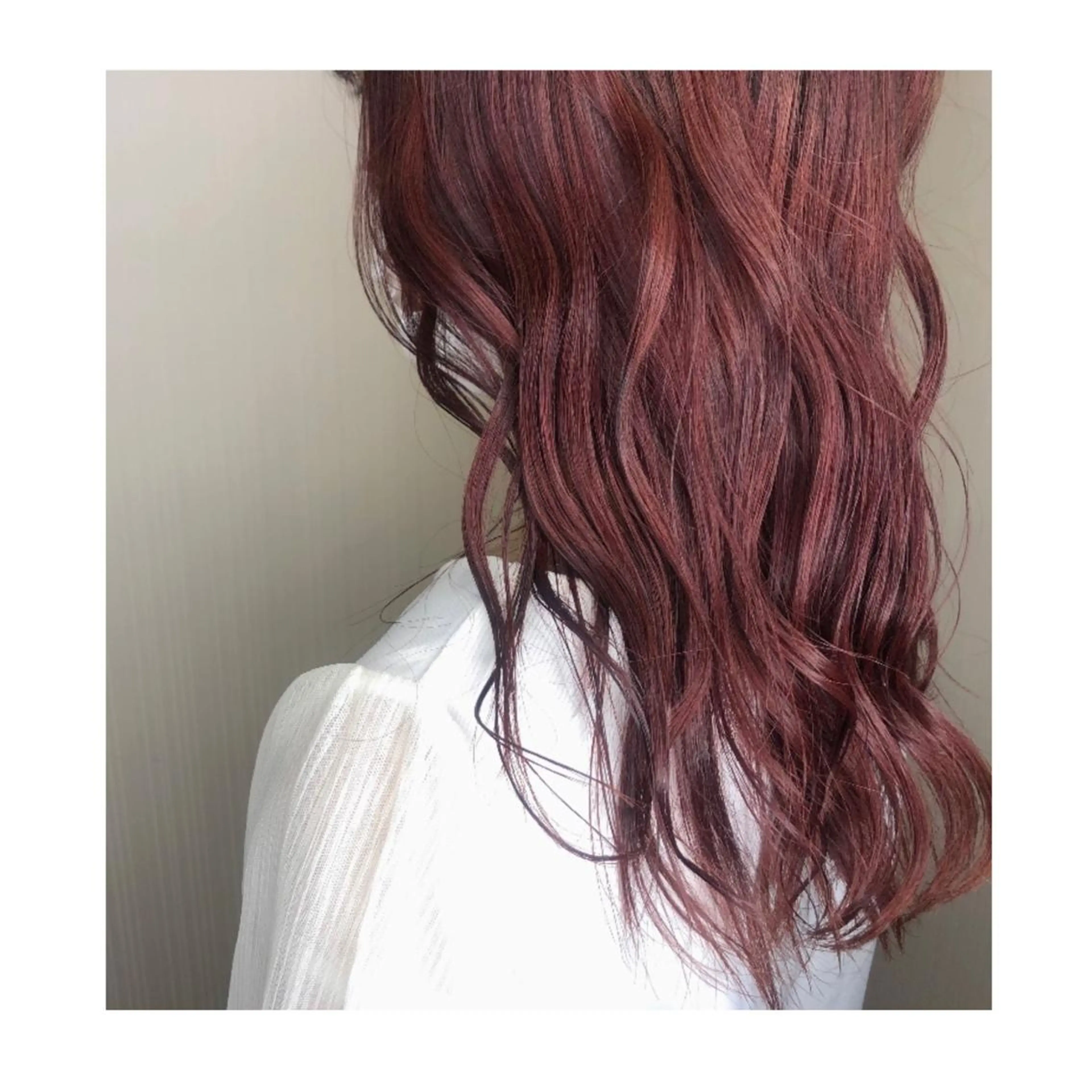 ロング カラー ヘアアレンジ やました りなのヘアスタイル